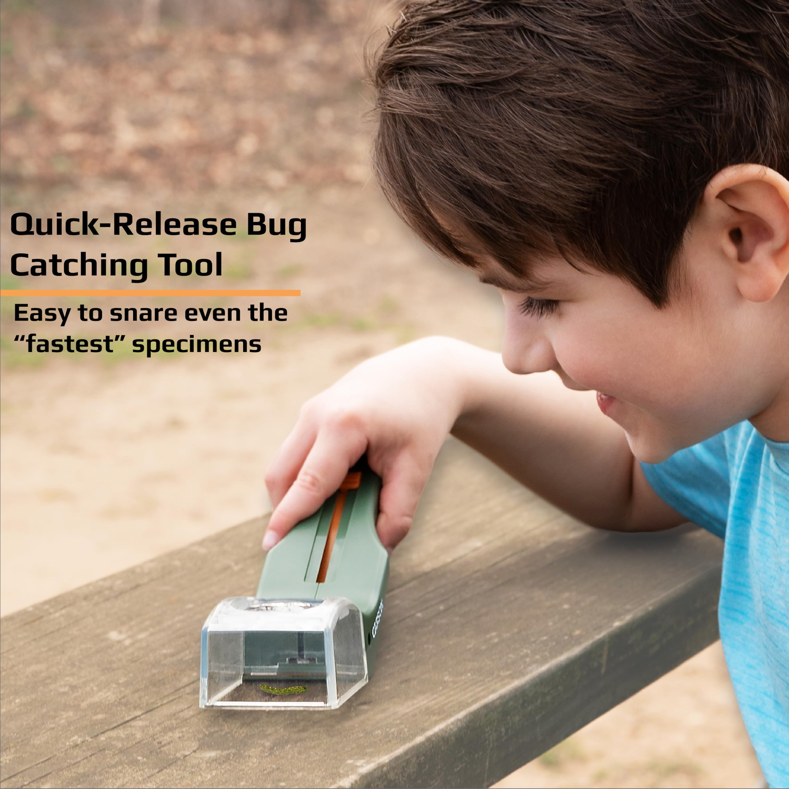 Carson HU-10 BugView Bug Catcher with Built in 5x Magnifier | Green Plastic Tool | Unisex Children 3