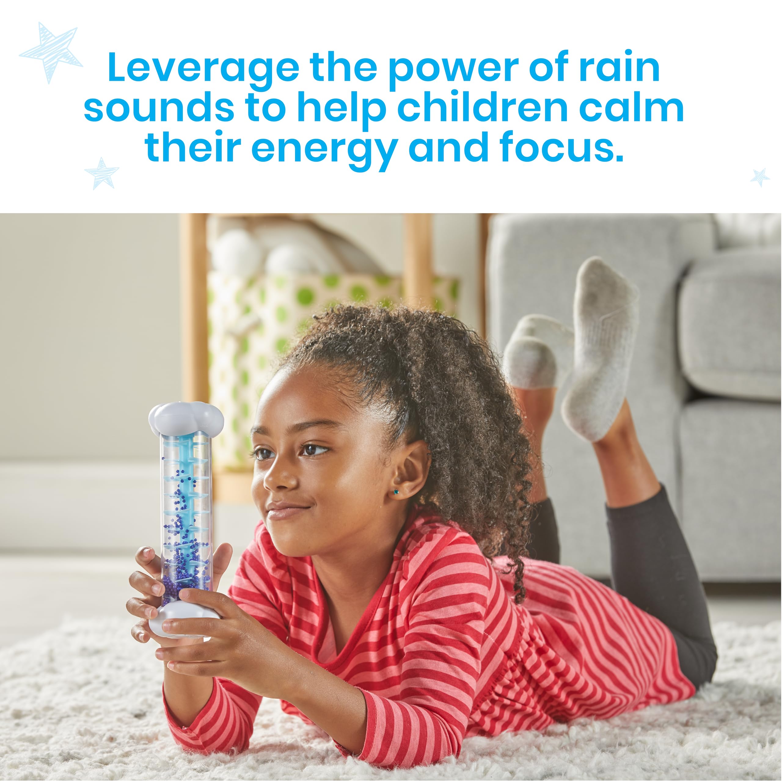 Learning Resources Sounds of Rain Sensory Tubes - 3 Different Weather Sounds for Sensory Play 7
