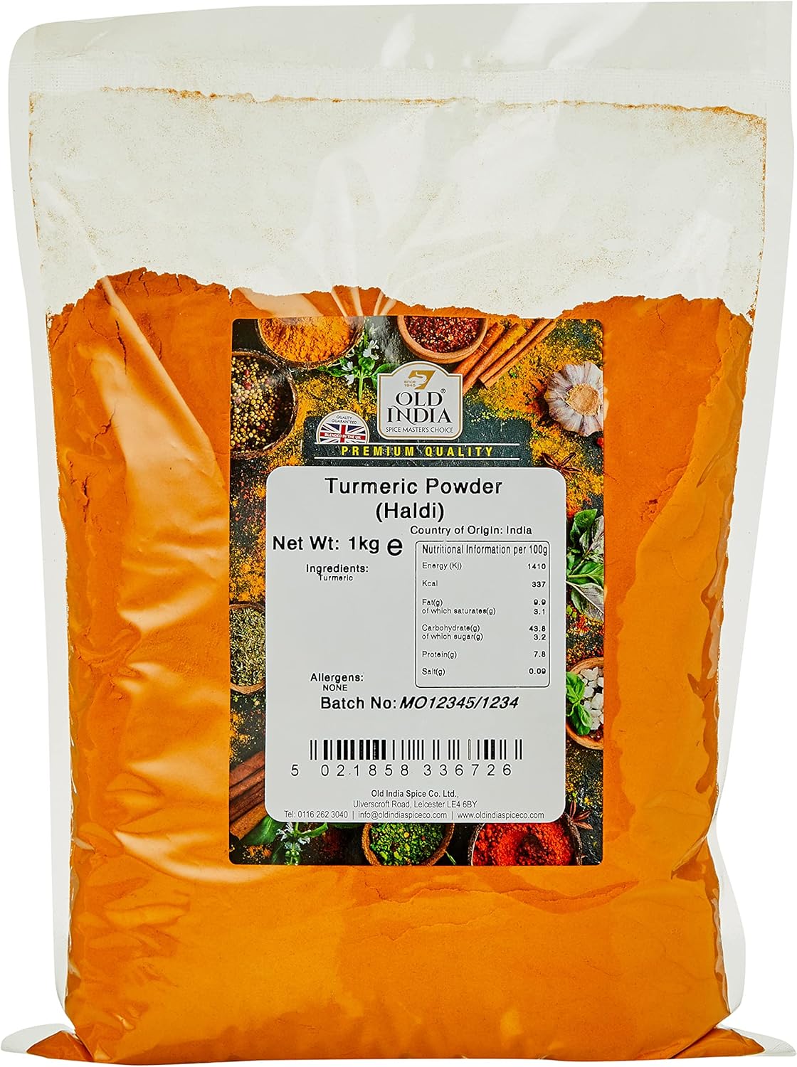 Old India Kurkumapulver (Haldi) 1 kg