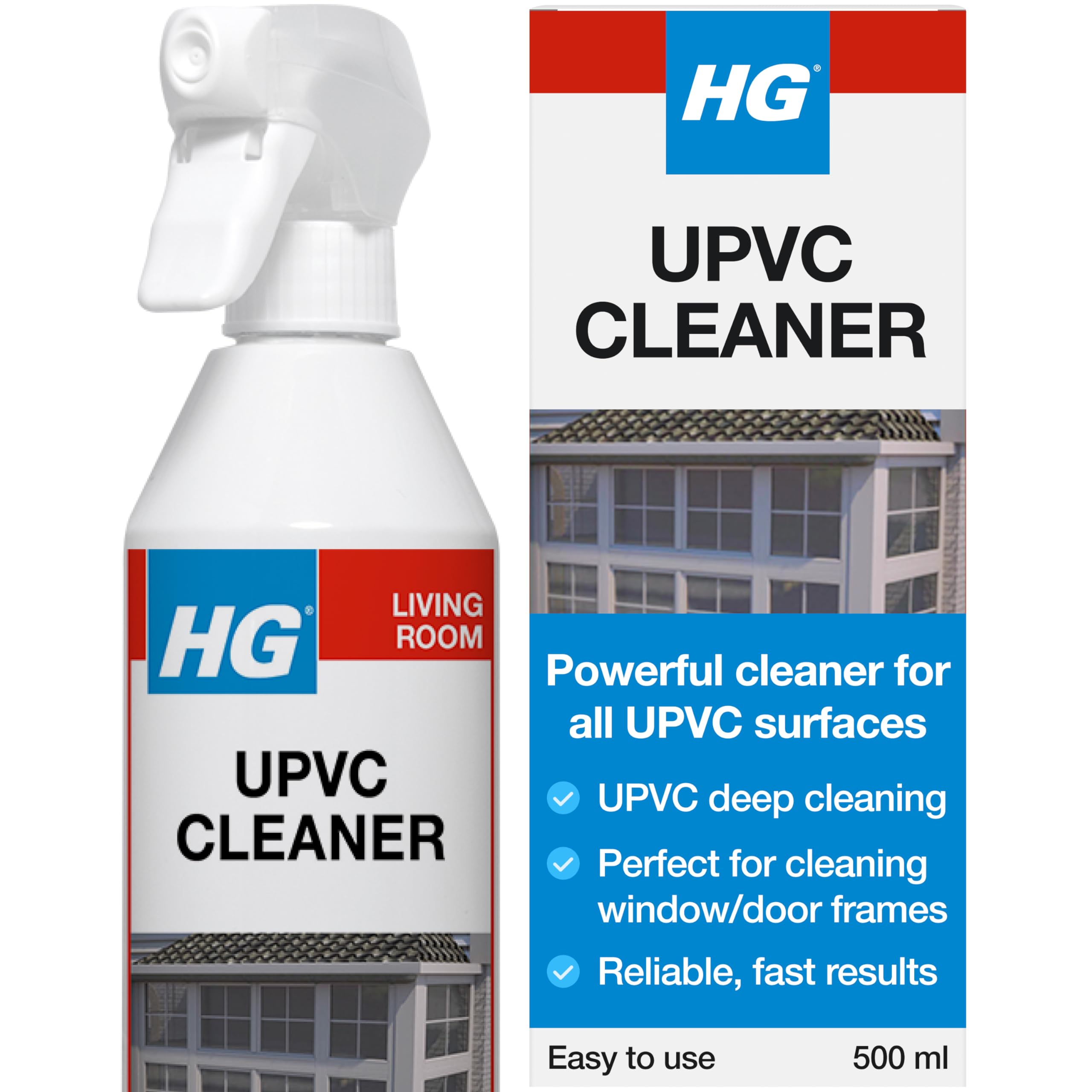 HG UPVC Powerful Cleaner - Quick & Easy for Doors & Window Frames | 500 ml Liquid