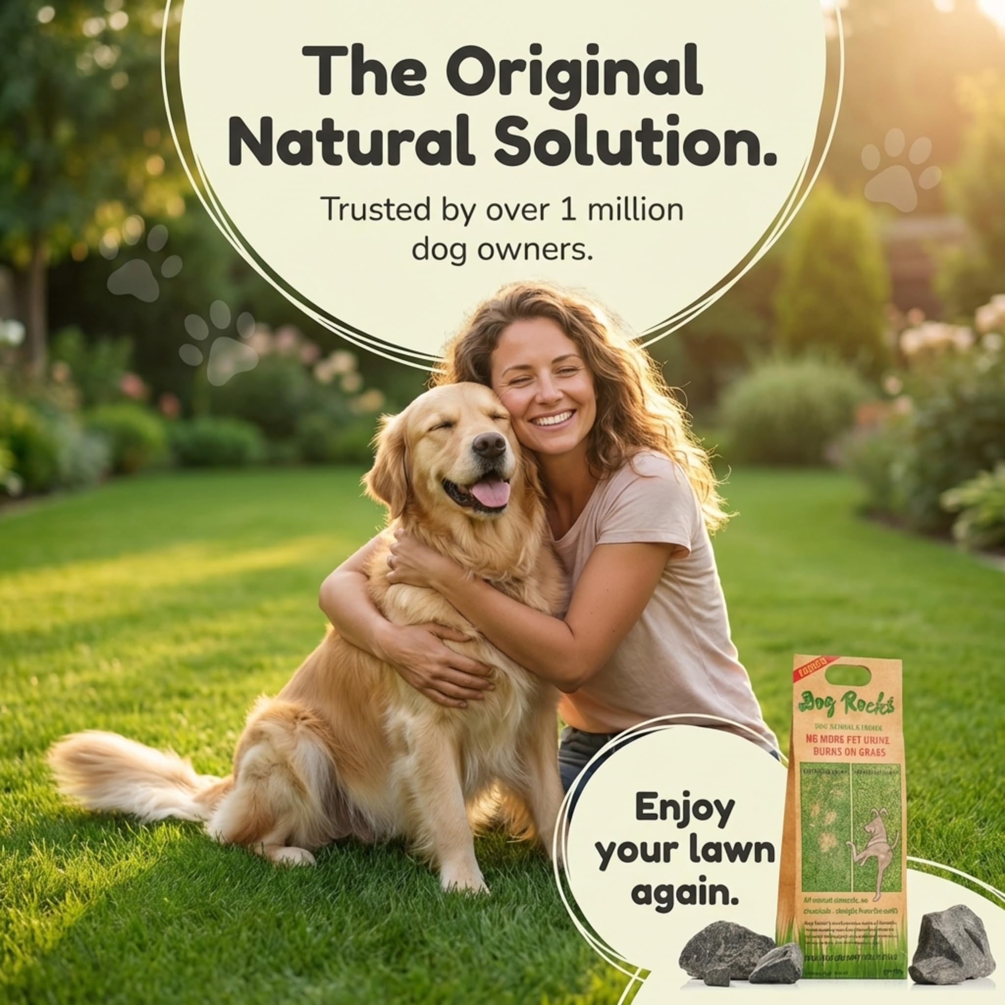 Dog Rocks Urine Patch Preventer - All-Natural Lawn Protection | 200g Bag 4