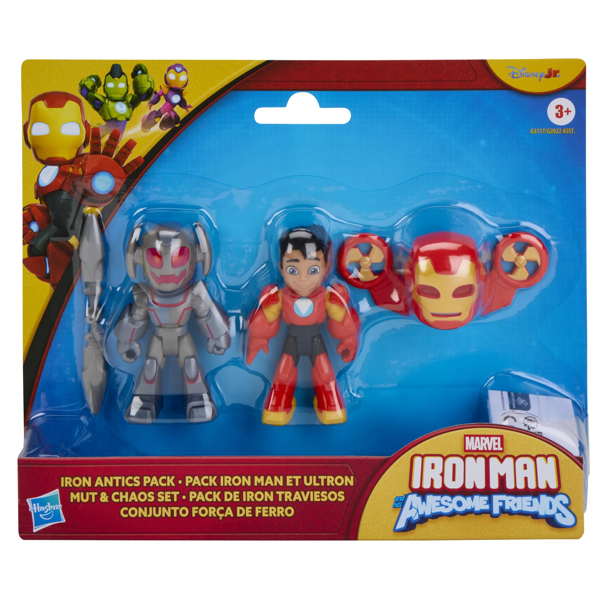 Marvel Iron Man and His Awesome Friends Action Figures - 7.6 cm Poseable Figures with Accessories | Ages 3+