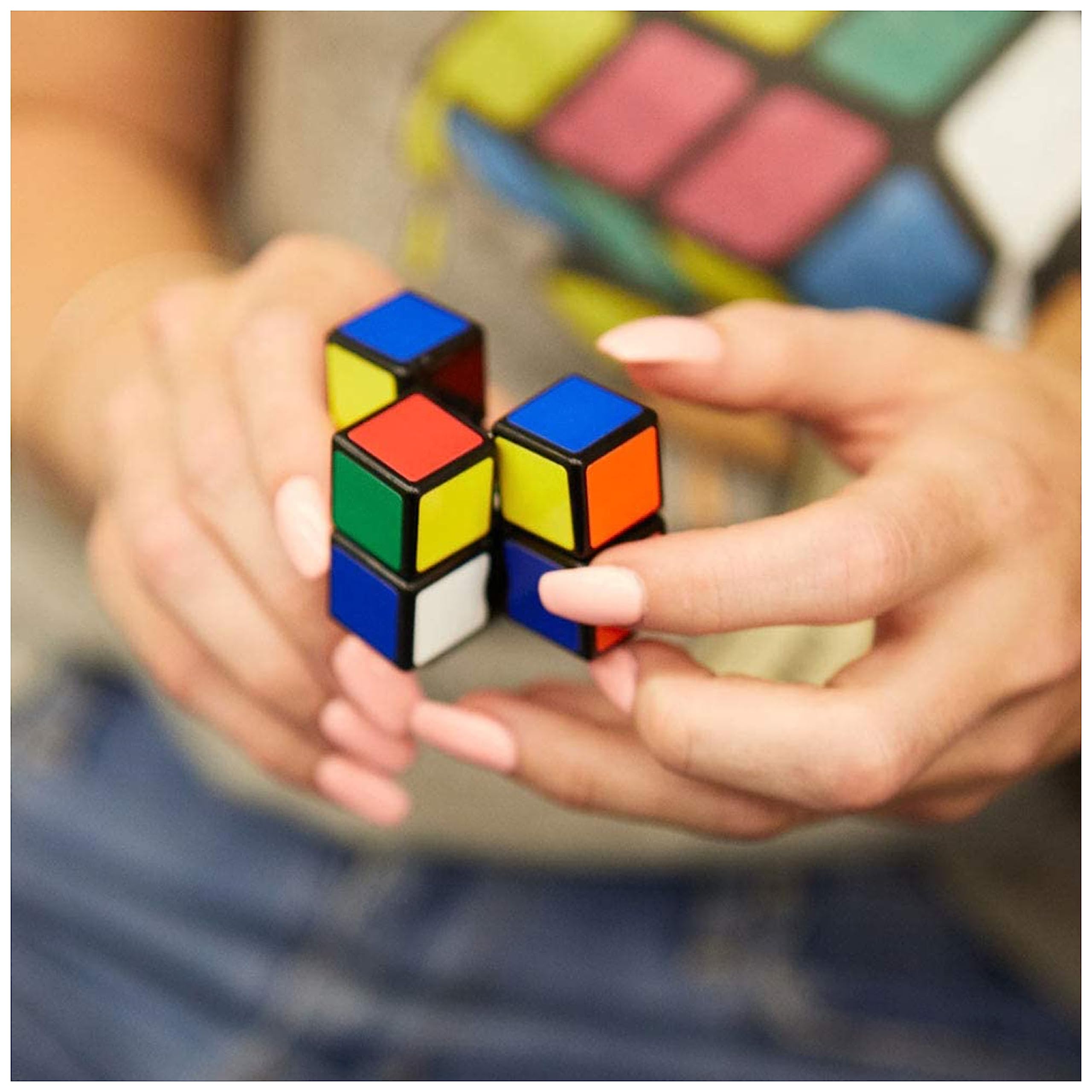 Rubik's Edge 3x3x1 Sequential Puzzle Cube for Beginners | Stickerless | Portable 5