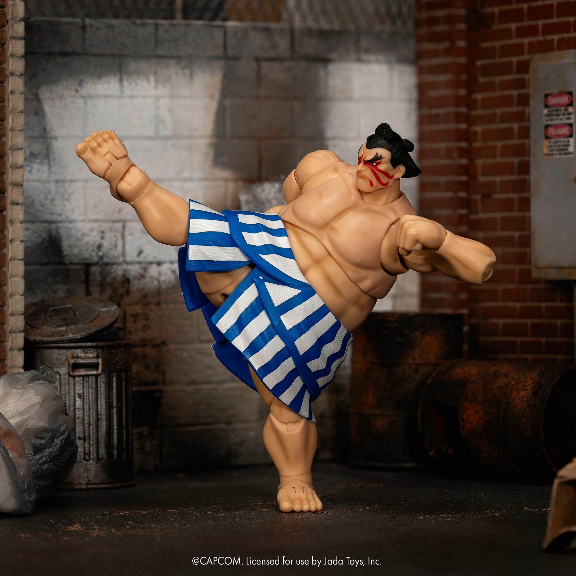 Jada Street Fighter II E. Honda Action Figure - 16 cm Tall, Fully Articulated, Collector Packaging 3