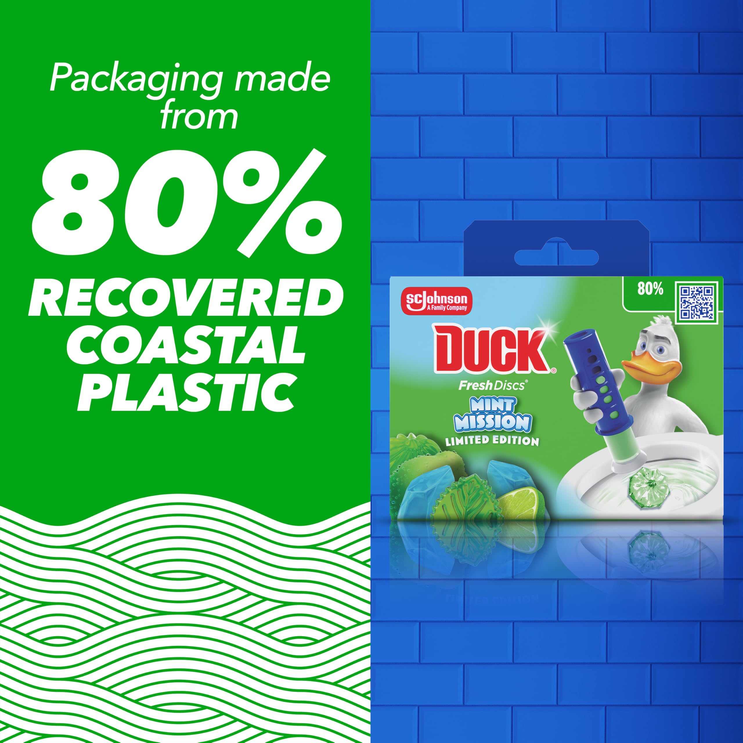 DUCK Fresh Discs Toilet Cleaner Starter Kit - Continuous Fragrance & Limescale Prevention | 5 Discs 6