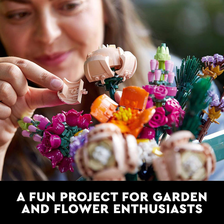 LEGO 10280 Flower Bouquet - Artificial Flowers Building Set for Adults