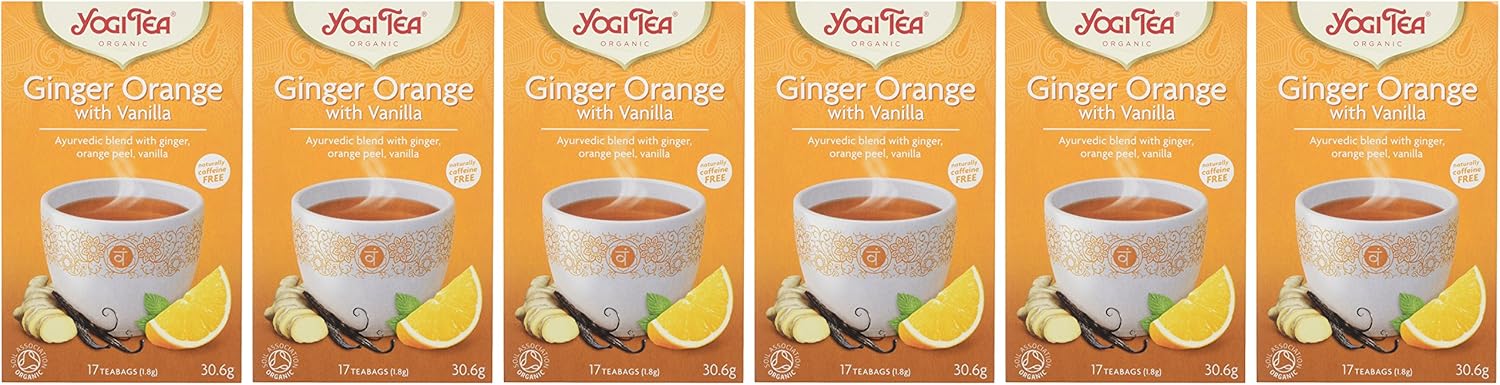 Yogi Tea - Ginger Orange with Vanilla Organic Herbal Tea, Caffeine Free, 102 Tea Bags 7