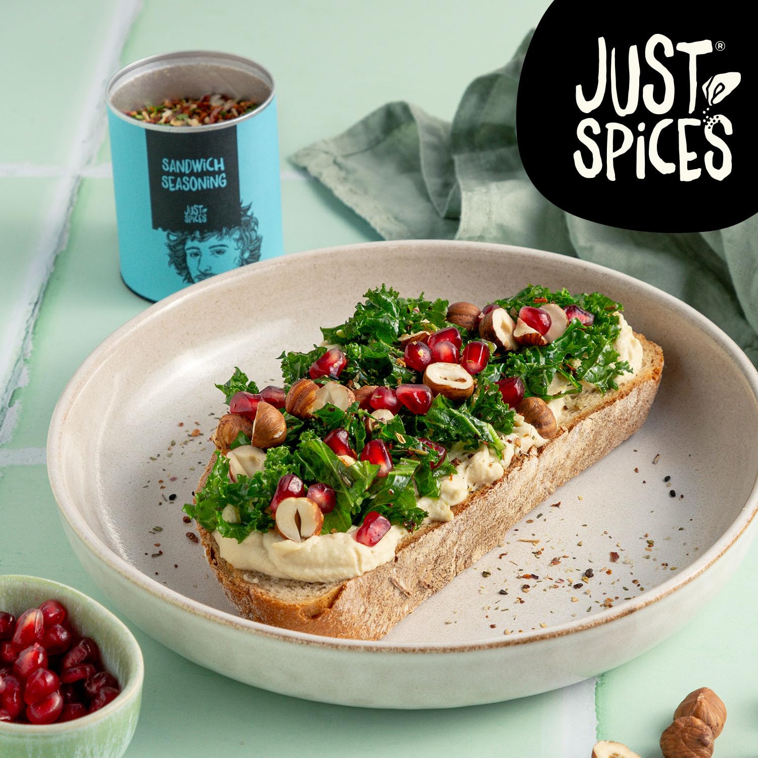 Just Spices Sandwichgewürz, 50 g – Natürliche Kräuter- und Gewürzmischung für Sandwiches, Pitas, Bagels und mehr 6