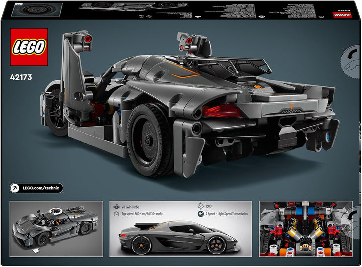 LEGO Technic Koenigsegg Jesko Absolut Grey Hypercar - Model Race Car Building Set for Ages 10+