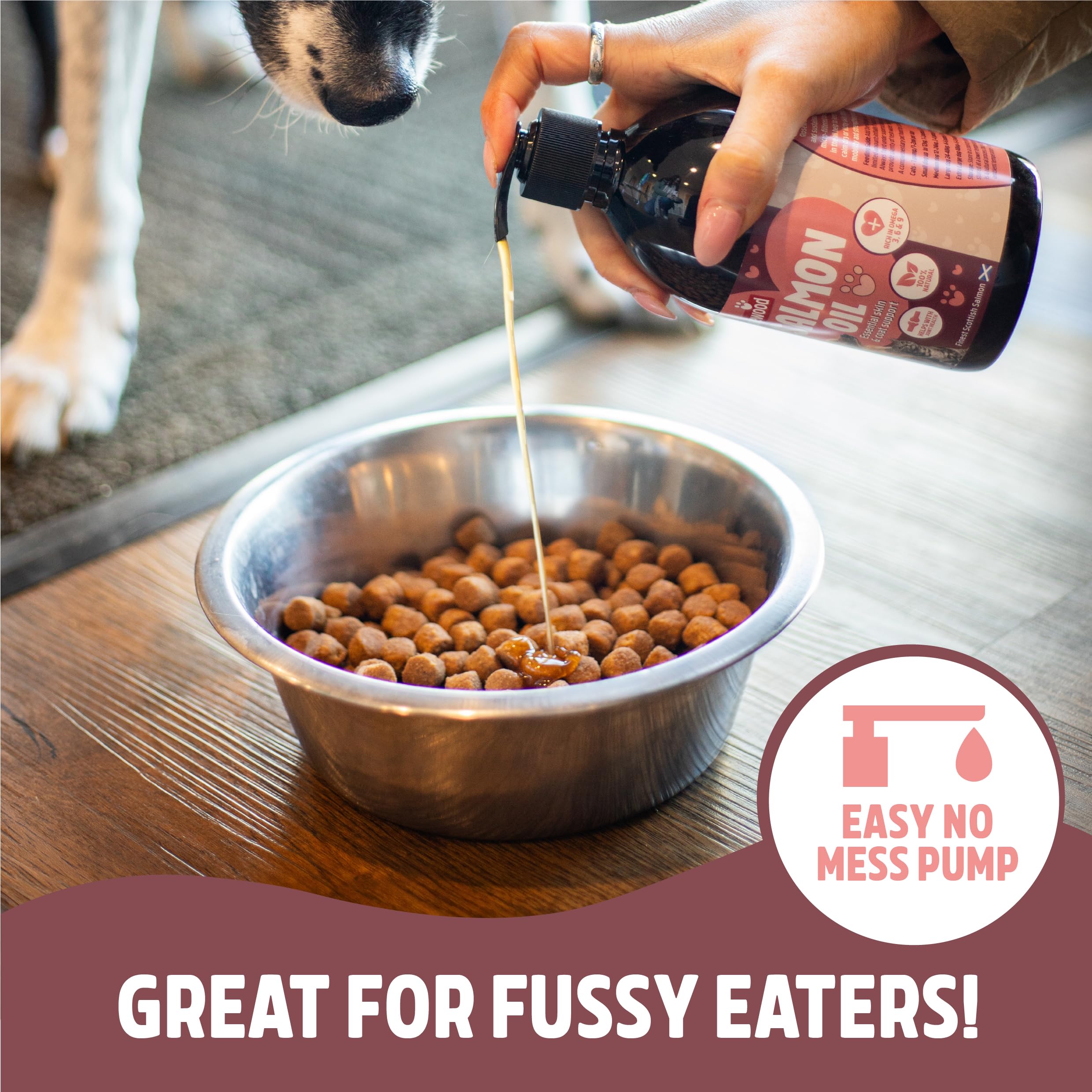 Rosewood Scottish Salmon Oil - Rich in Omega 3, 6 & 9 Fatty Acids for Healthy Skin & Coat | 500ml 7