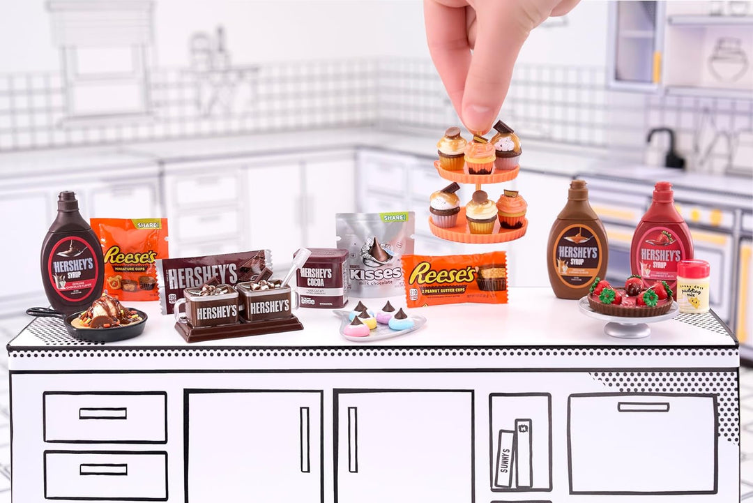 MGA's Miniverse Make It Mini Food - Brunch Multipack, Hershey Mini Collectibles,