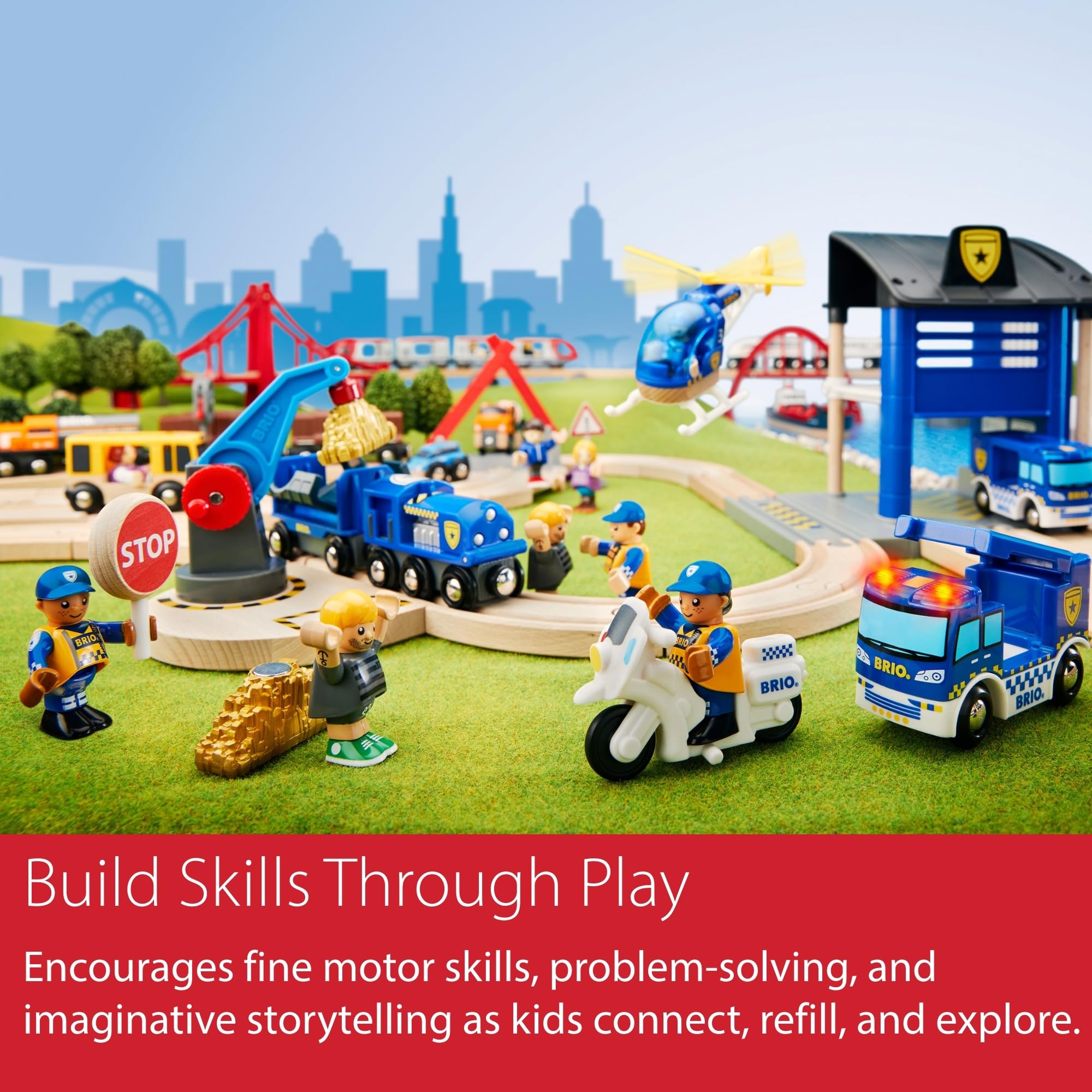 BRIO Einstürzende Eisenbahnbrücke für Kinder – Kompatibel mit BRIO Eisenbahn-Sets 10