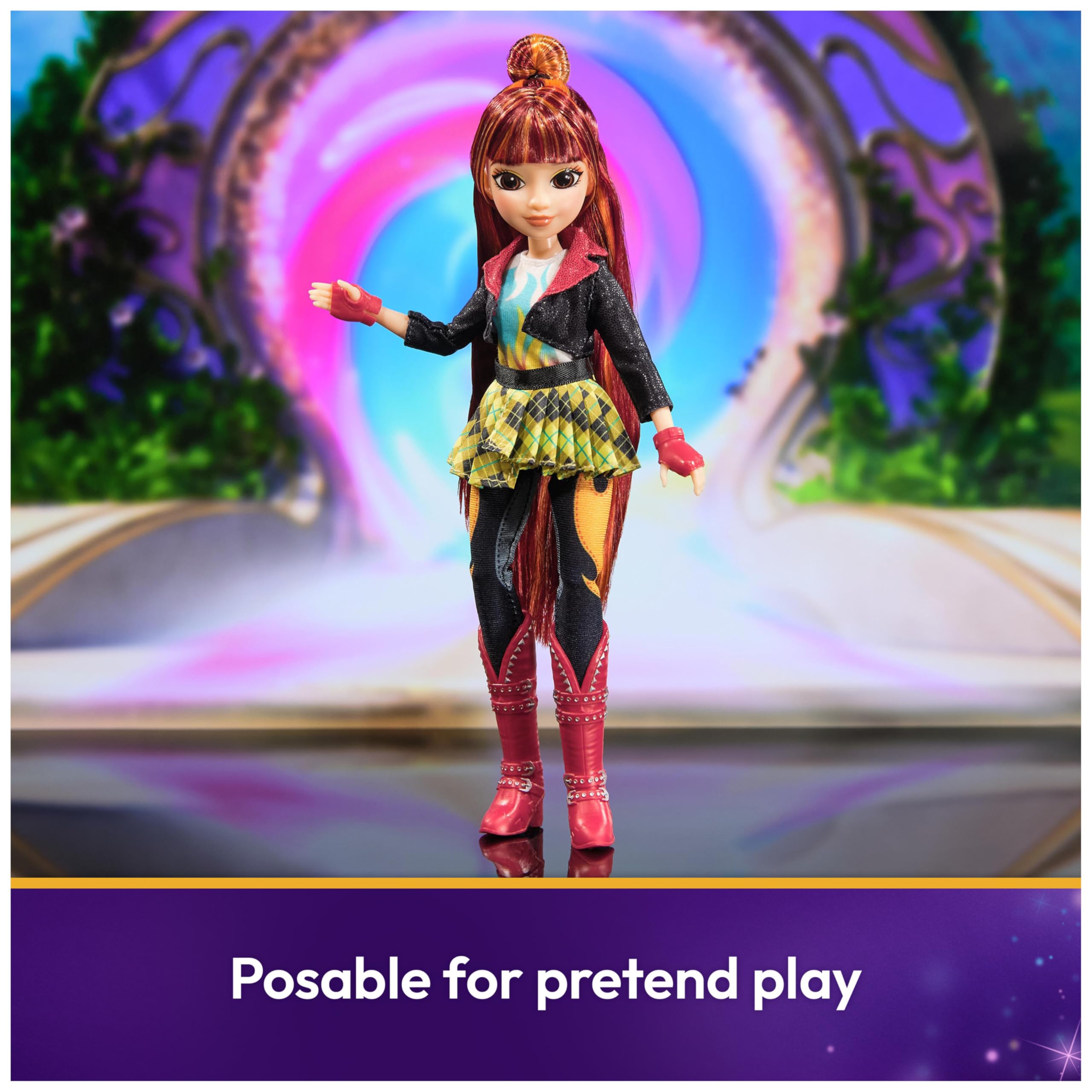 Unicorn Academy Valentina Doll - 24cm with Highlighted Hair & 5 Fashion Accessories 5