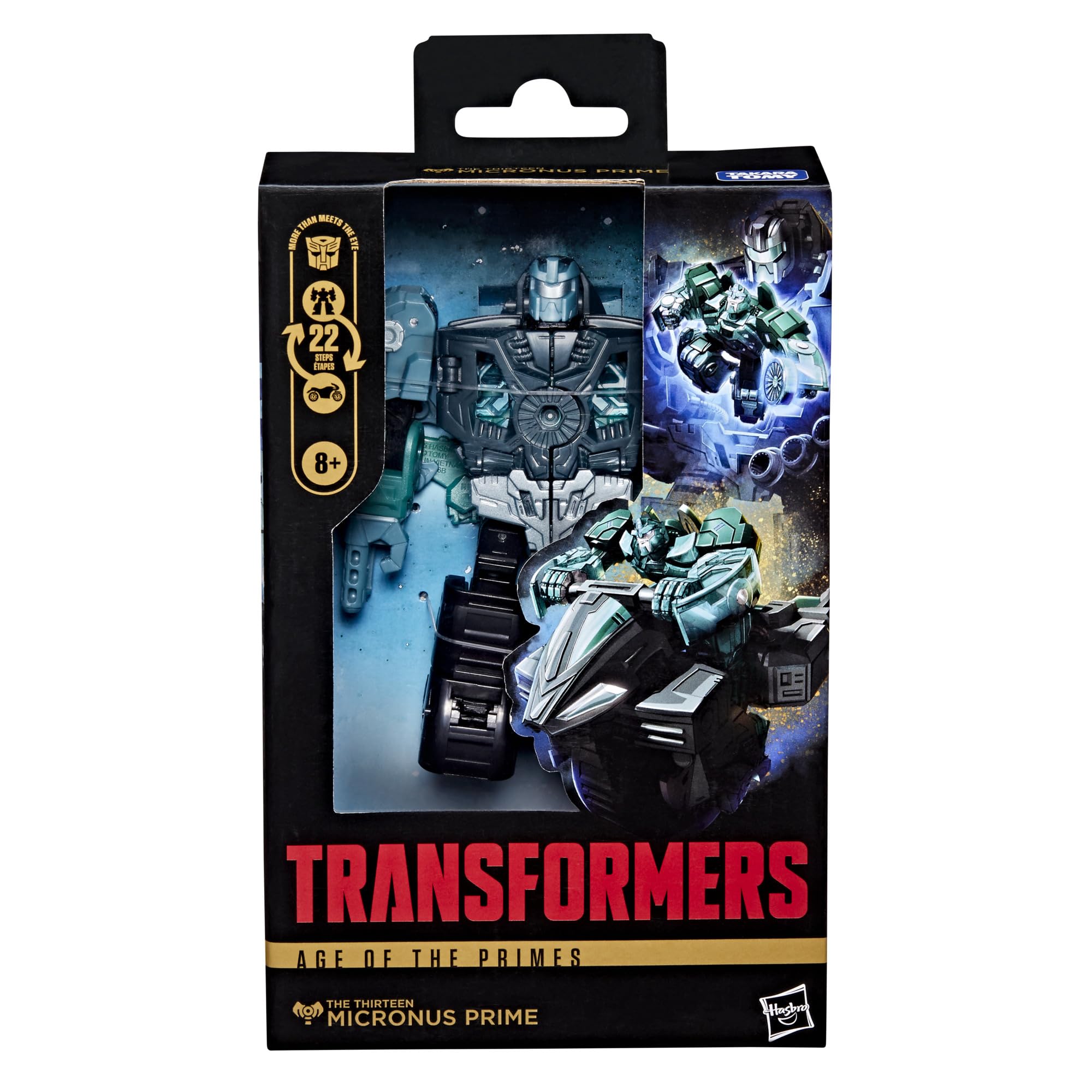 Transformers Age of the Primes Micronus Prime Action Figure - 5.5-inch Deluxe Class | 22 Steps | Limited Edition 4