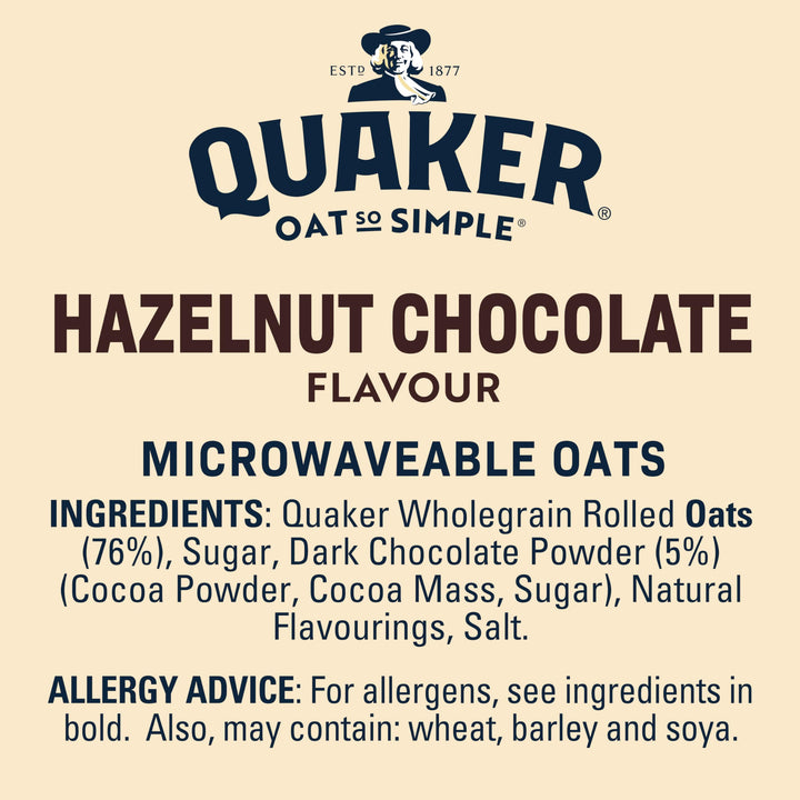Quaker Hazelnut Chocolate 10pk