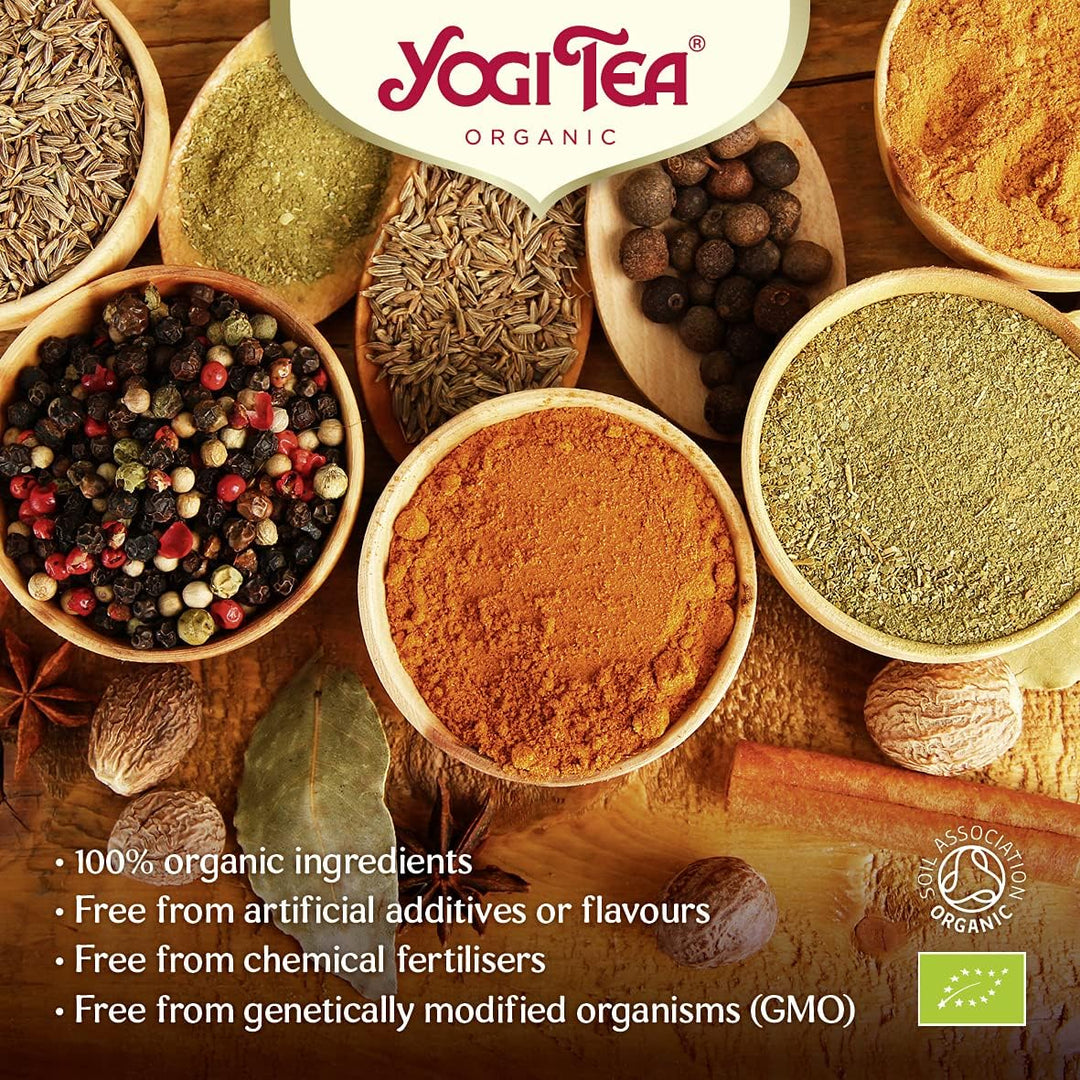 Yogi Tea - Sweet Chai Organic Herbal Tea, Caffeine Free, Blend of Anise, Fennel & Liquorice, 102 Tea Bags (6 x 17)