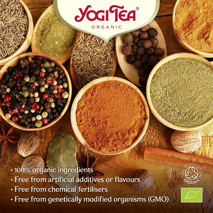 Yogi Tea - Tulsi Relax Organic Herbal Tea, Naturally Caffeine Free, Blend of Tulsi, Liquorice and Orange, 102 Tea Bags