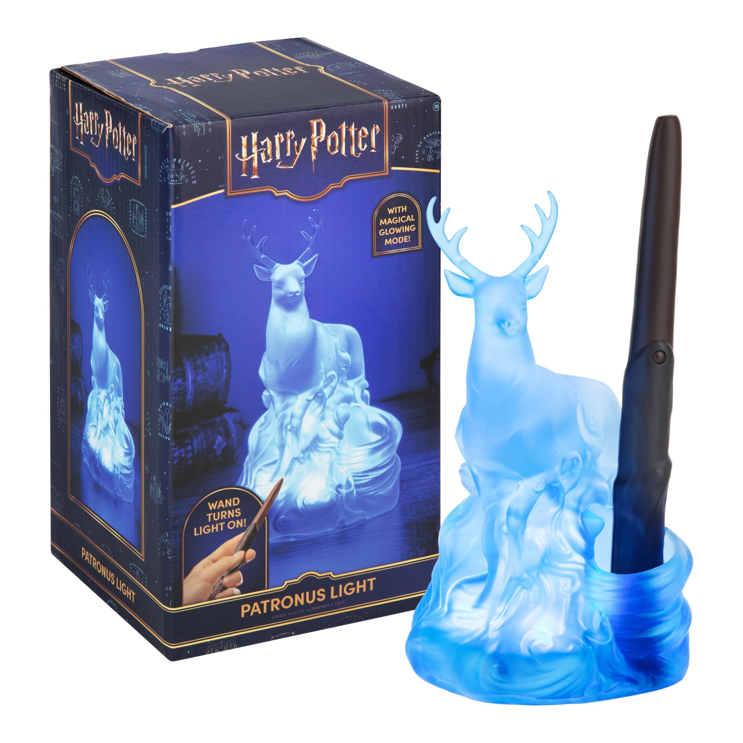 Paladone Harry Potter Deer Patronus Light with Wand Remote Control | LED | Plastic