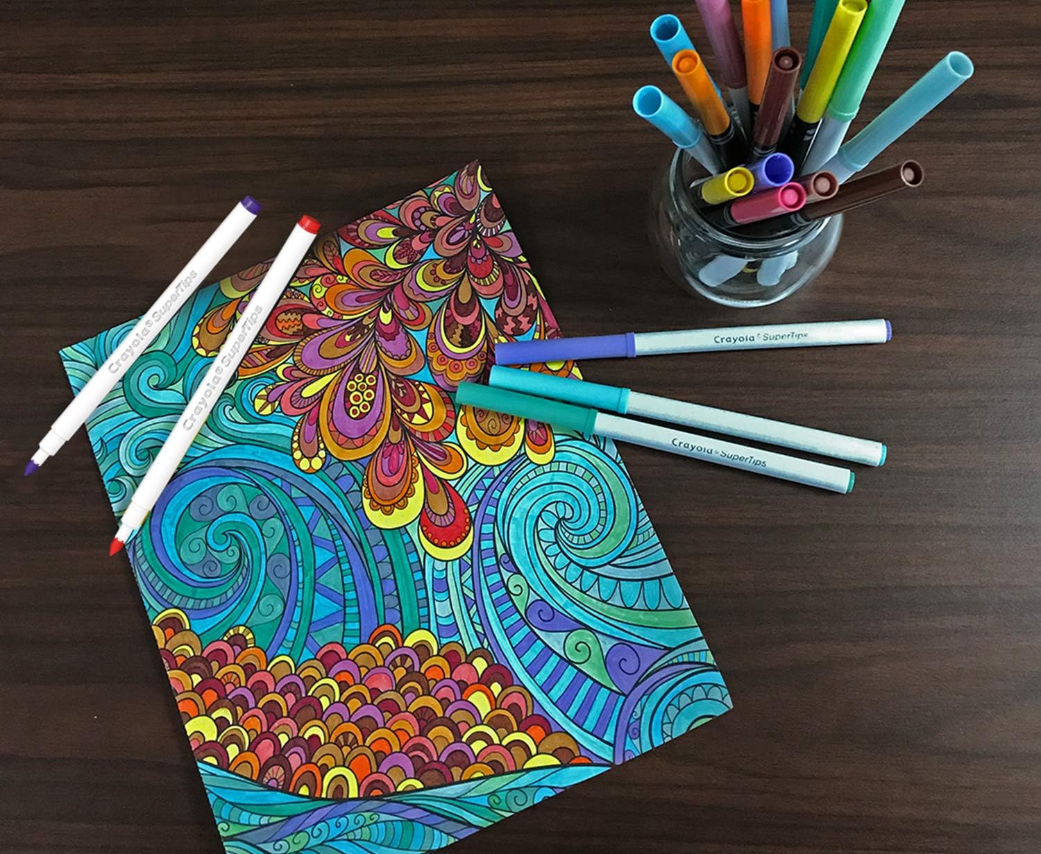 Crayola Bright Supertips Pastel Edition - Washable Felt Tip Pens for Kids, Ages 3+ 6