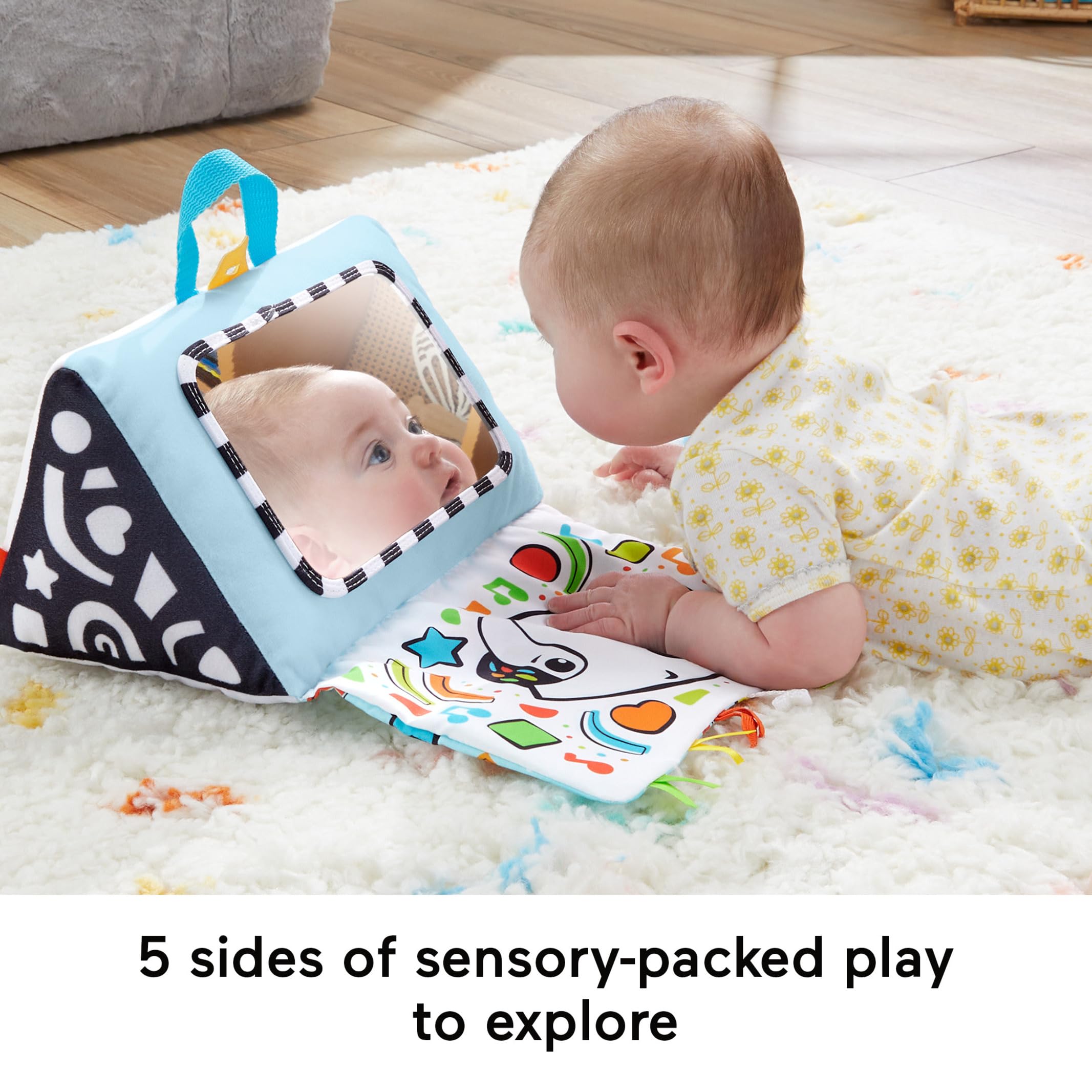 Fisher-Price Kick & Play Soft Piano - Musical Baby Toy for Tummy Time & Sensory Play 13