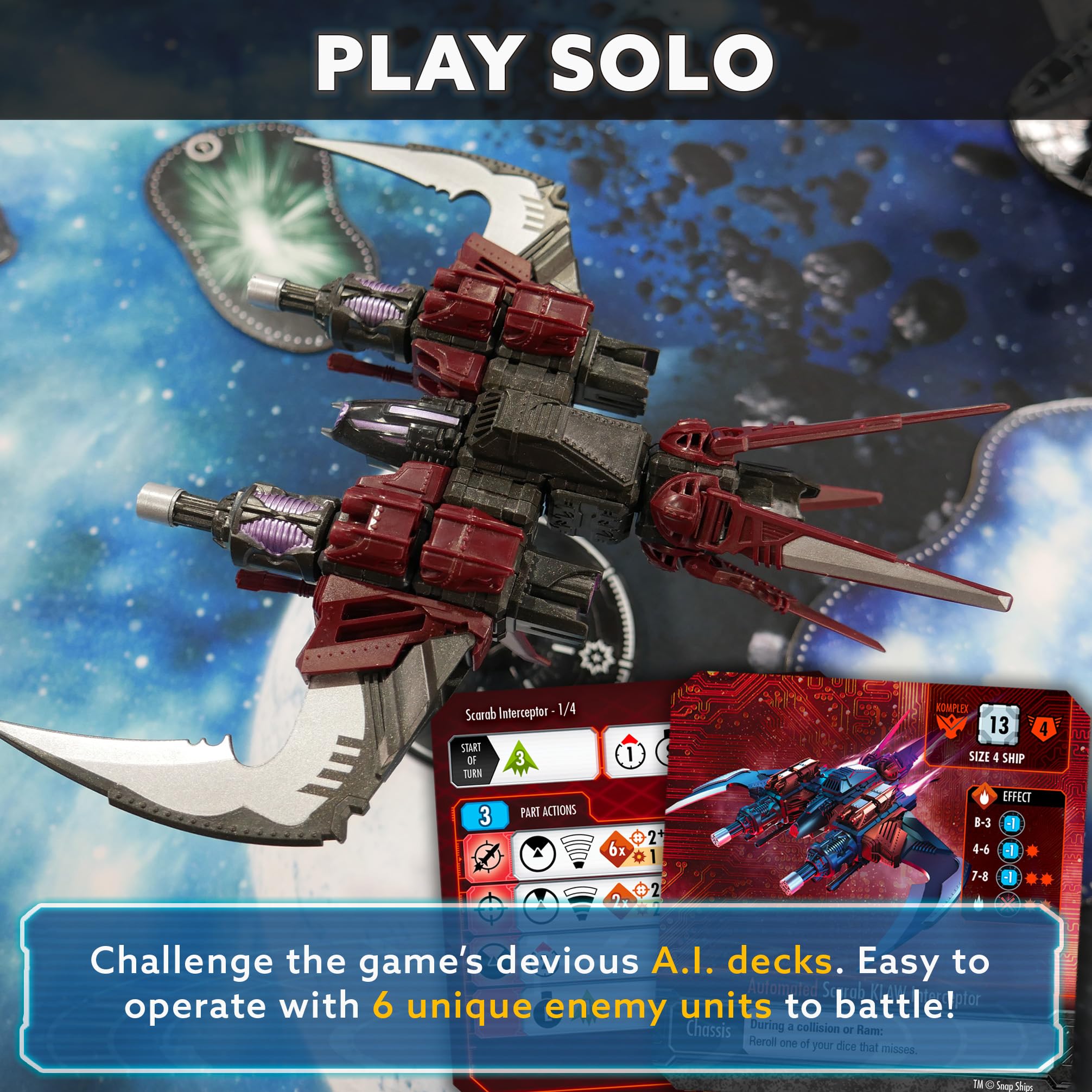 SNAP SHIPS: Tactics Starter Box - Customizable Miniatures Battle Game for Ages 14+ 4