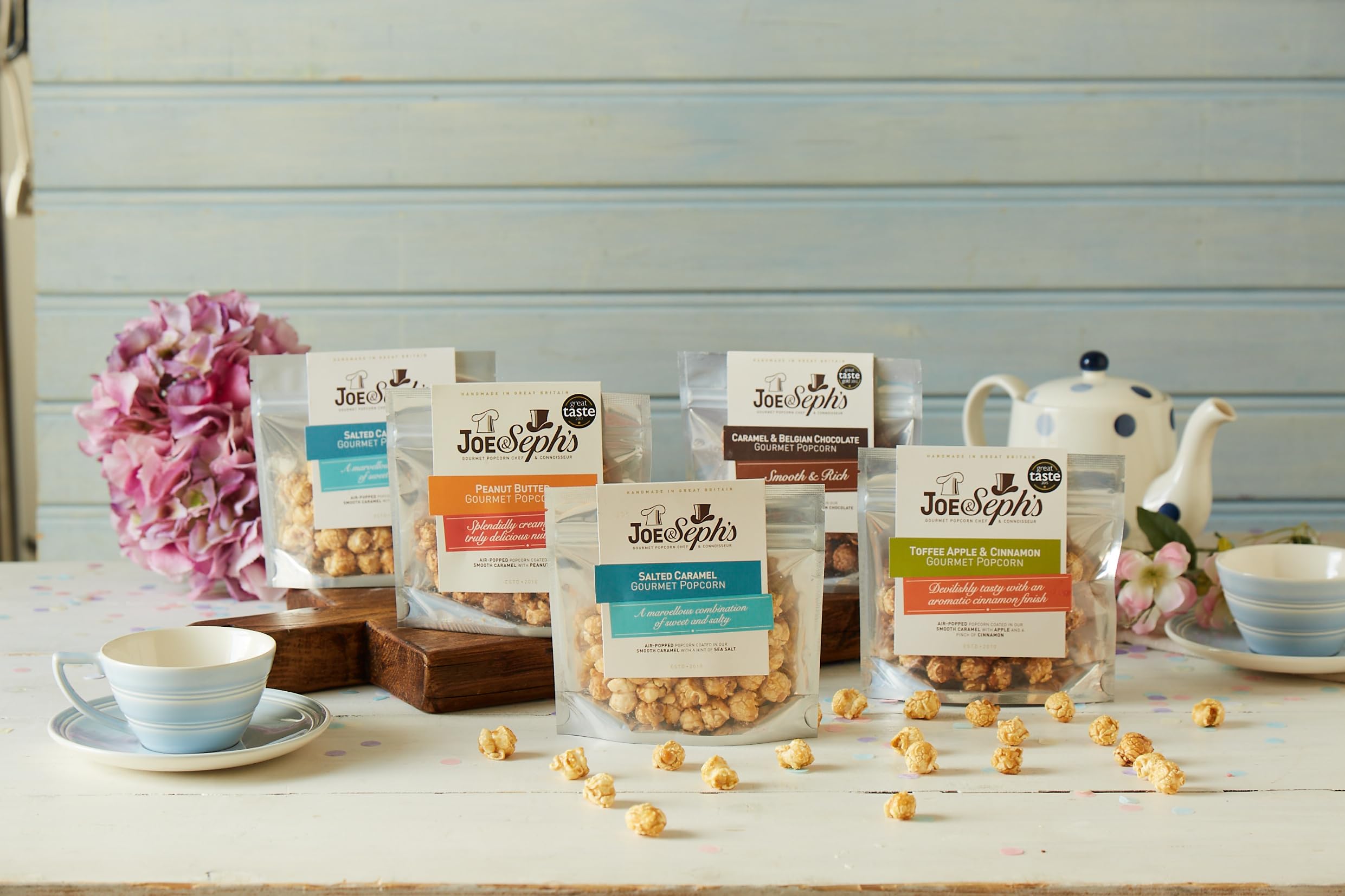 Joe & Seph's Chocolate Popcorn Tasting Selection - 5x30g Gourmet Air-Popped Snack Pack 2