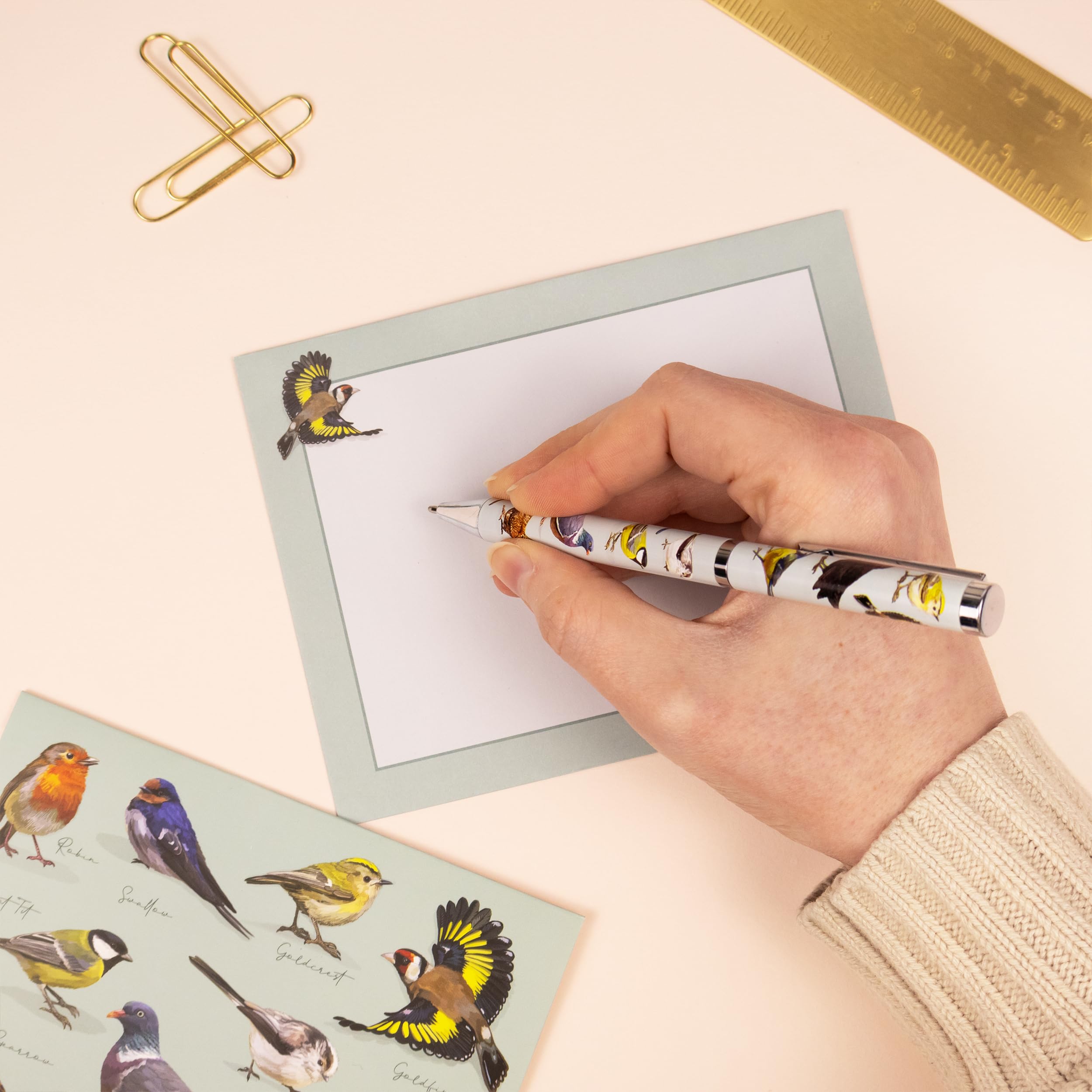Robert Frederick Birds Design Ballpoint Pen with Twist Nib | Black Ink | Gift Box Included 4
