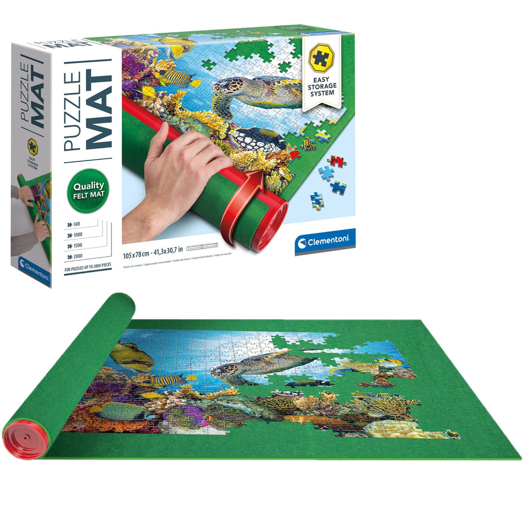Clementoni Puzzle Mat - Portable Puzzle Storage for Up to 2000 Pieces, Ages 14+