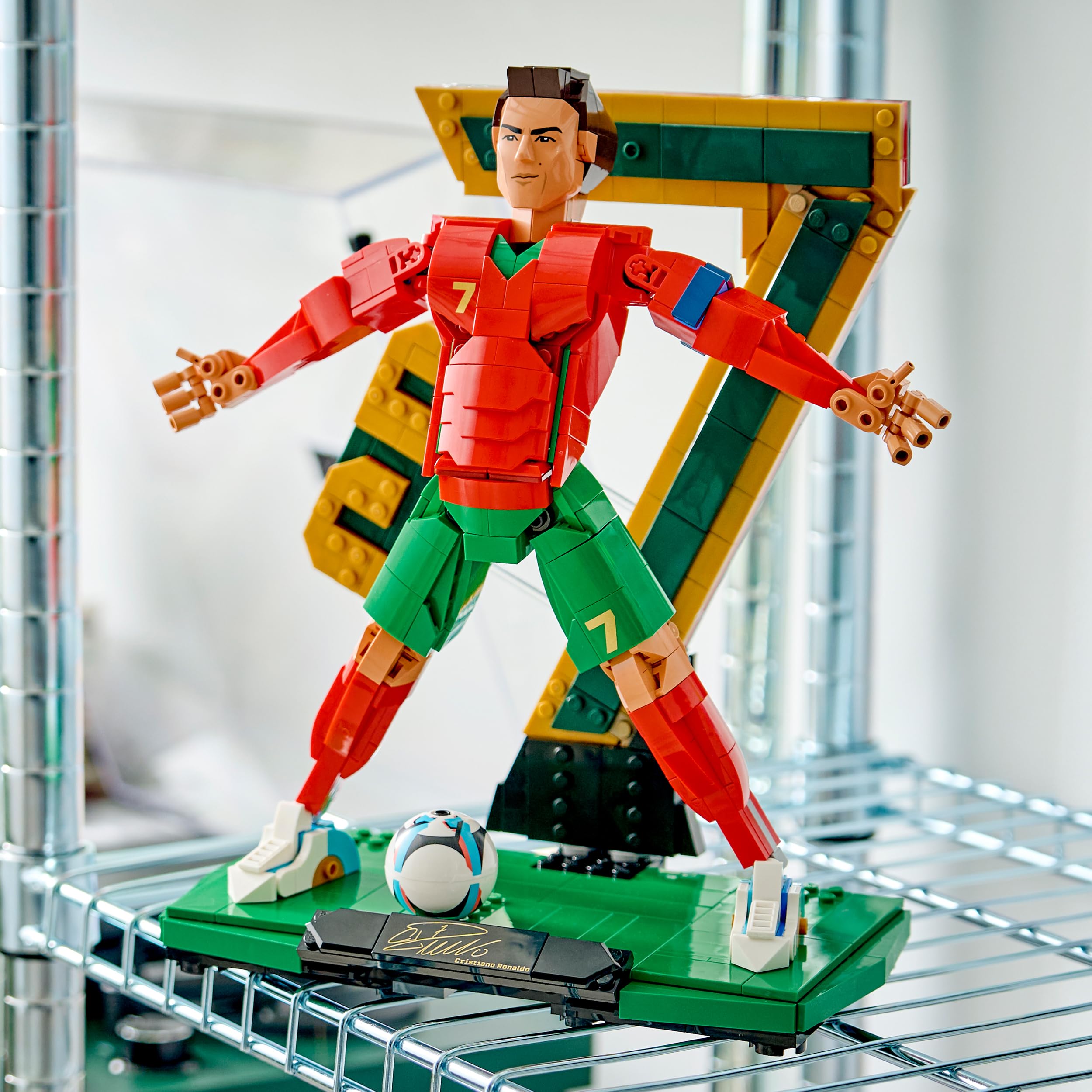LEGO Editions 43016 Cristiano Ronaldo Football Legend Building Set | Age 12+ | 3D Display Model 5
