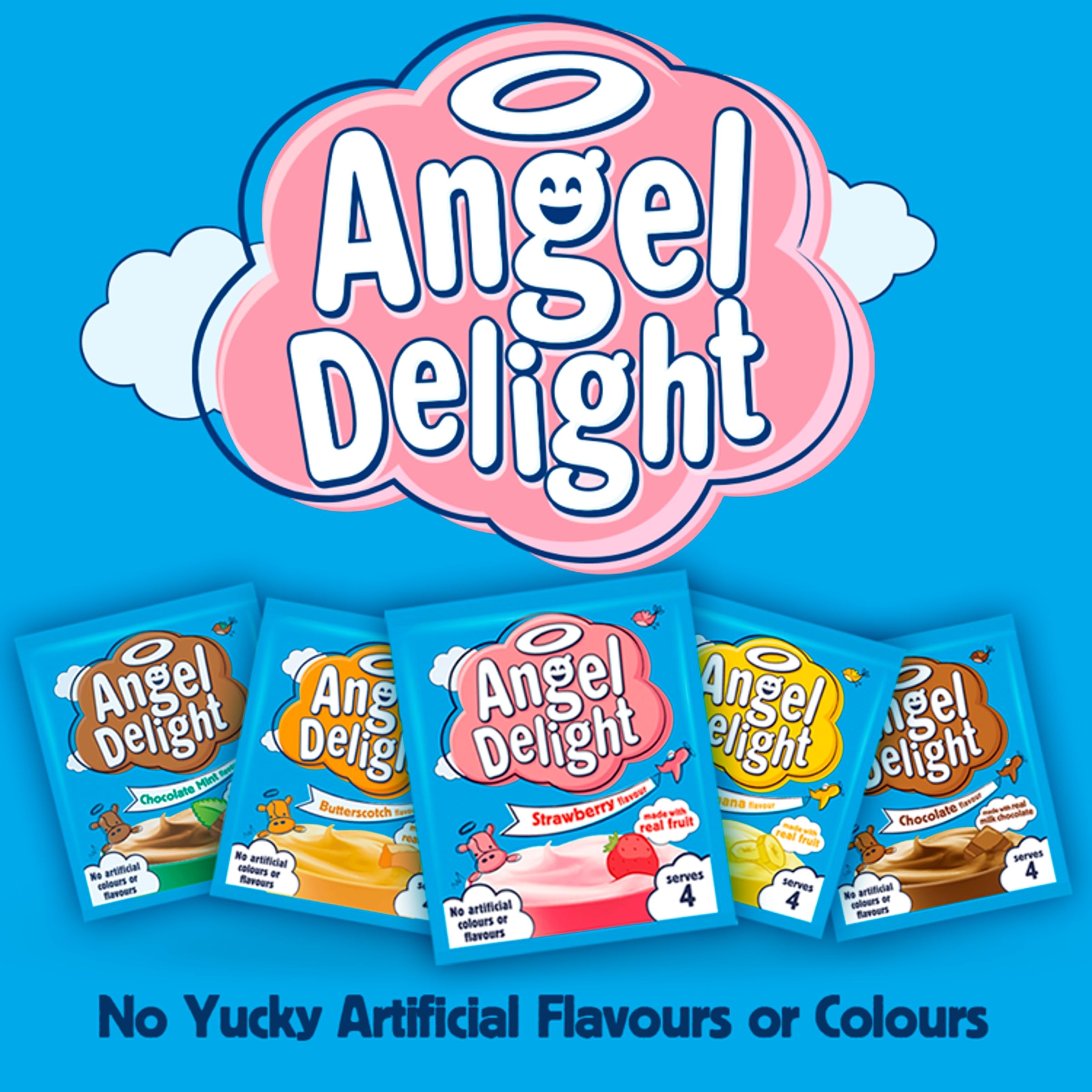 Angel Delight Smooth & Creamy Butterscotch Flavour Instant Dessert Mix 59g 7