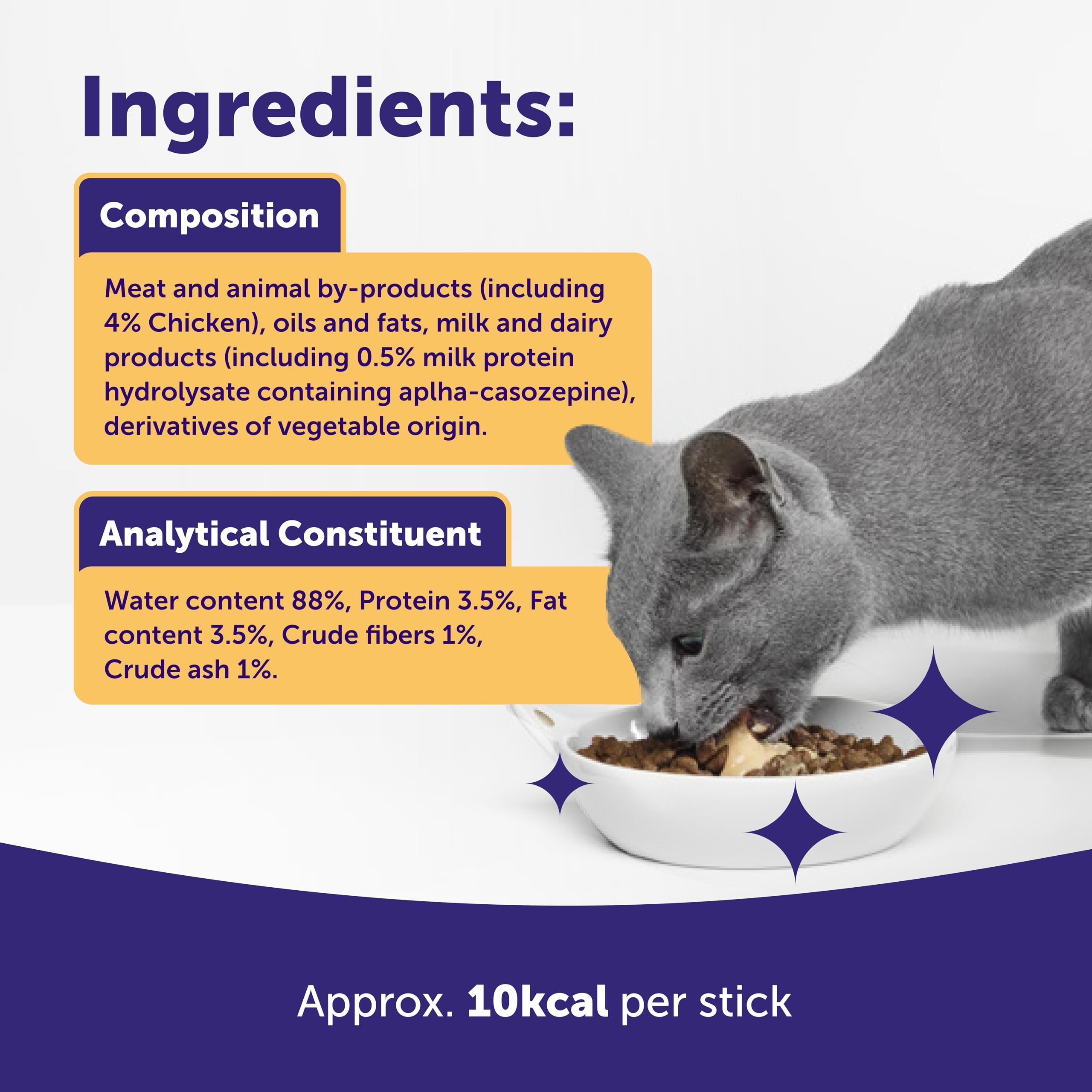 Feliway Happy Snack for Cats - Chicken Flavor Calming Treats | Box of 24 Sticks 7