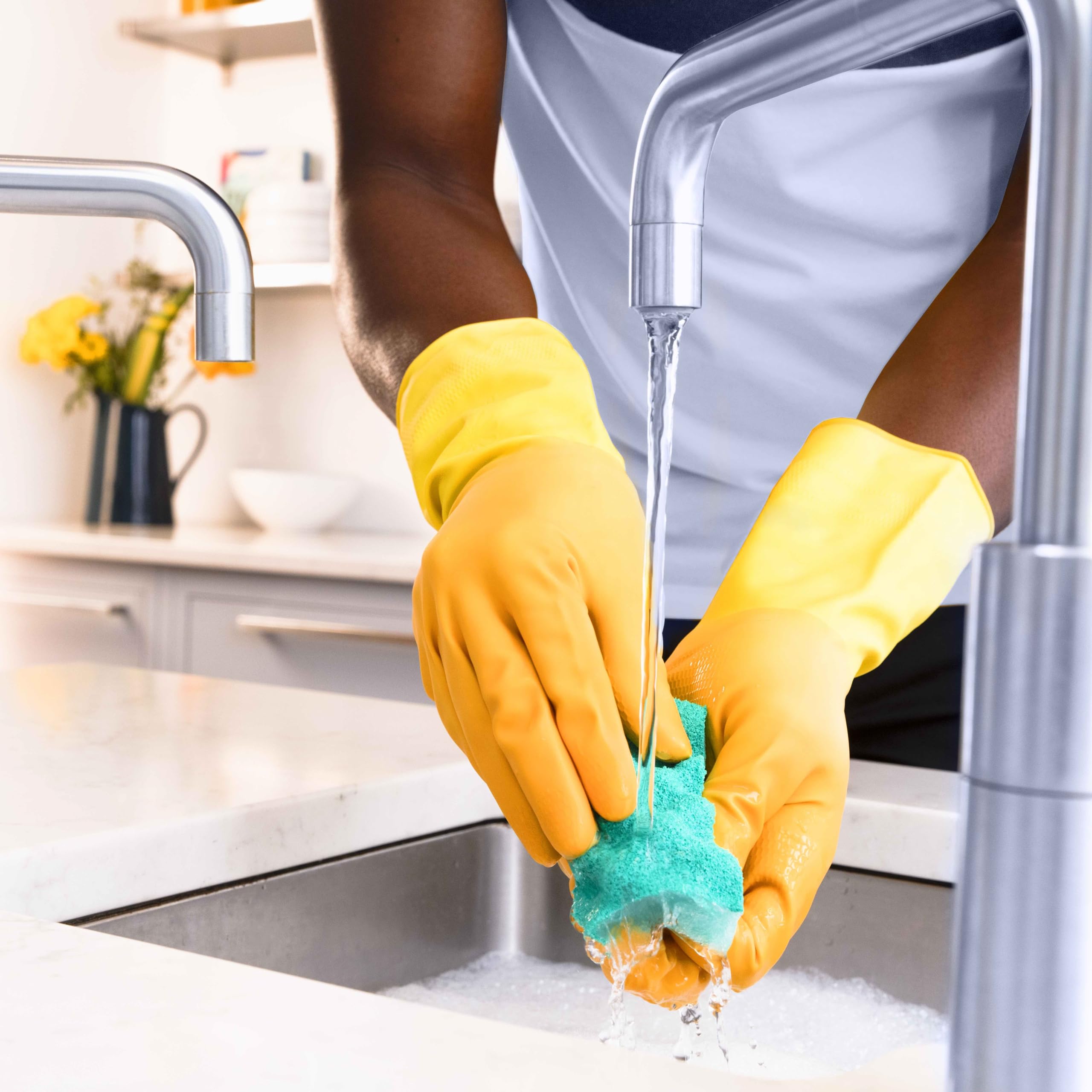 Marigold Cleaning Me Softly Non-Scratch Scourer - Teflon Approved | 28 Total Scourers | Green 2