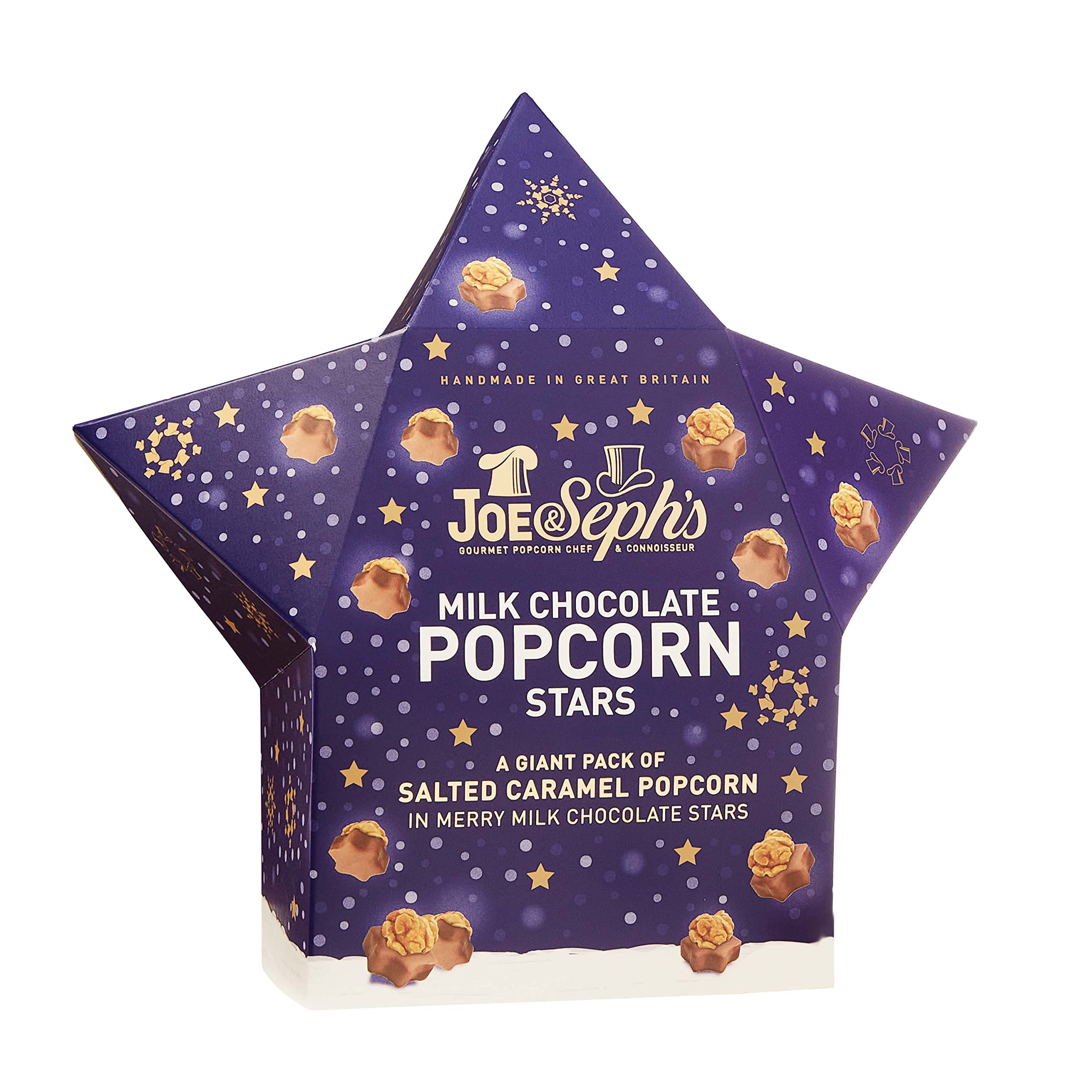 Joe & Seph's Milk Chocolate Popcorn Star (105g) | Handmade Salted Caramel Popcorn in Milk Chocolate 5