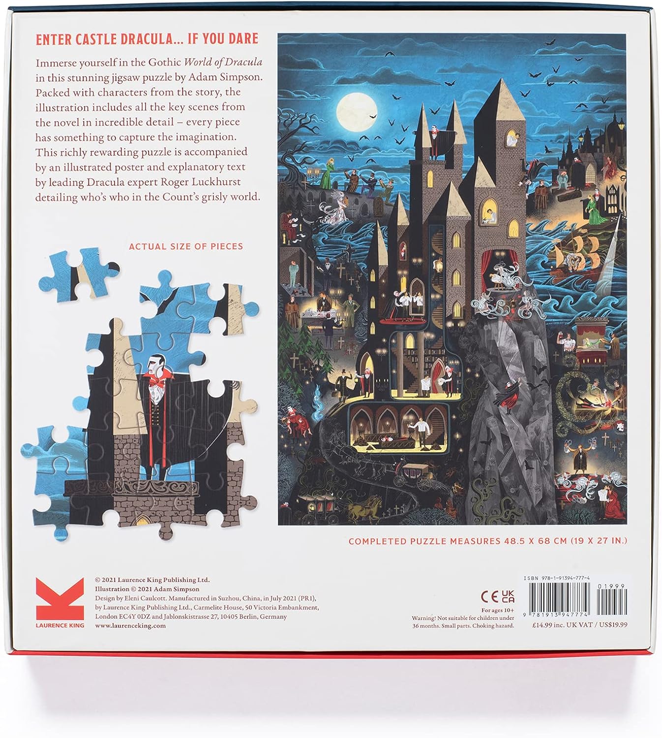 The World of Dracula Puzzle - 1,000-Piece Gothic Jigsaw by Adam Simpson 7
