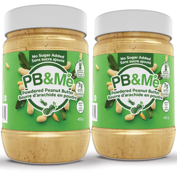 PB&Me Powdered Peanut Butter, No Sugar Added, Gluten-Free, 0.906 kg 2-Pack