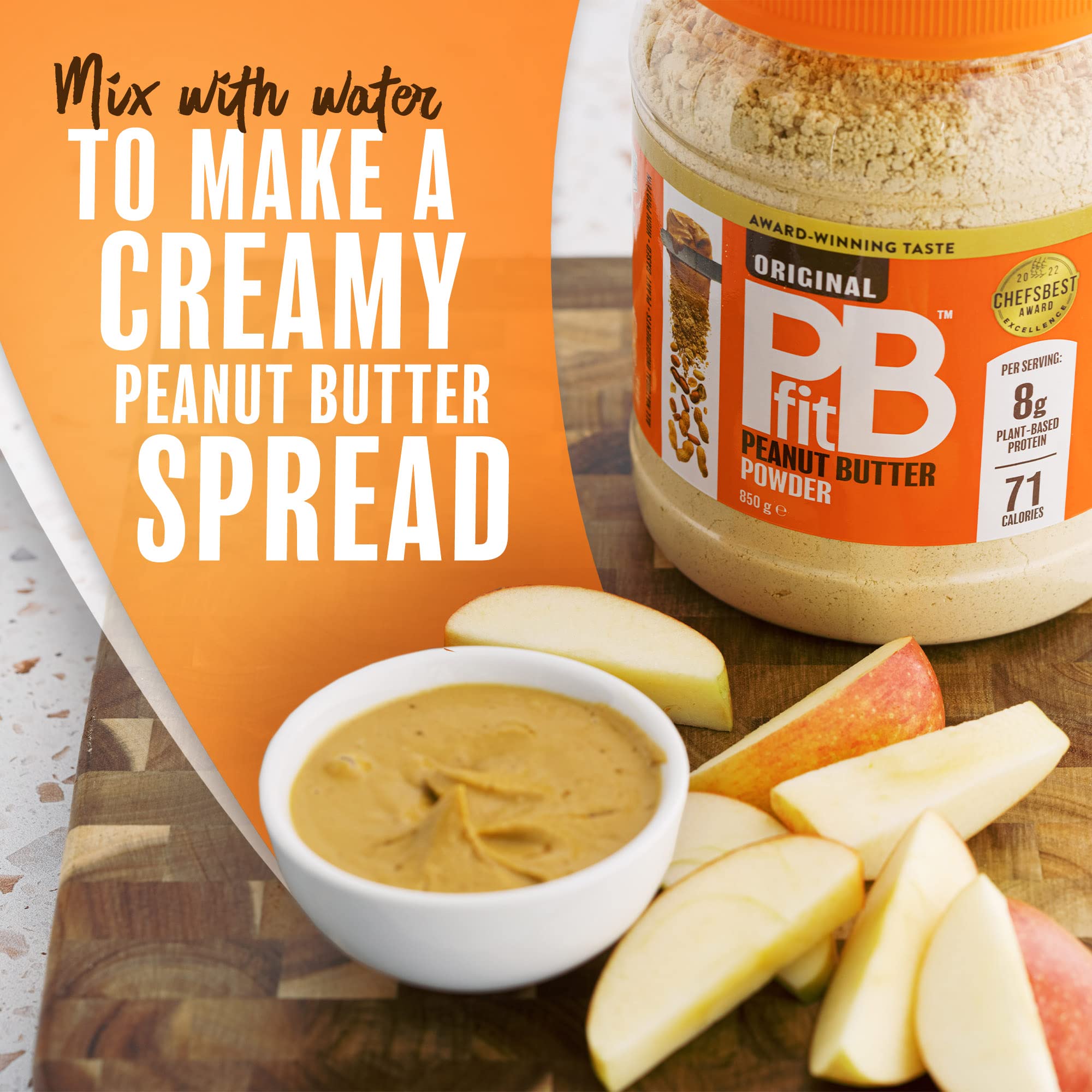 PBfit Peanut Butter Powder - 87% Less Fat, High Protein, Gluten Free | 850g 5