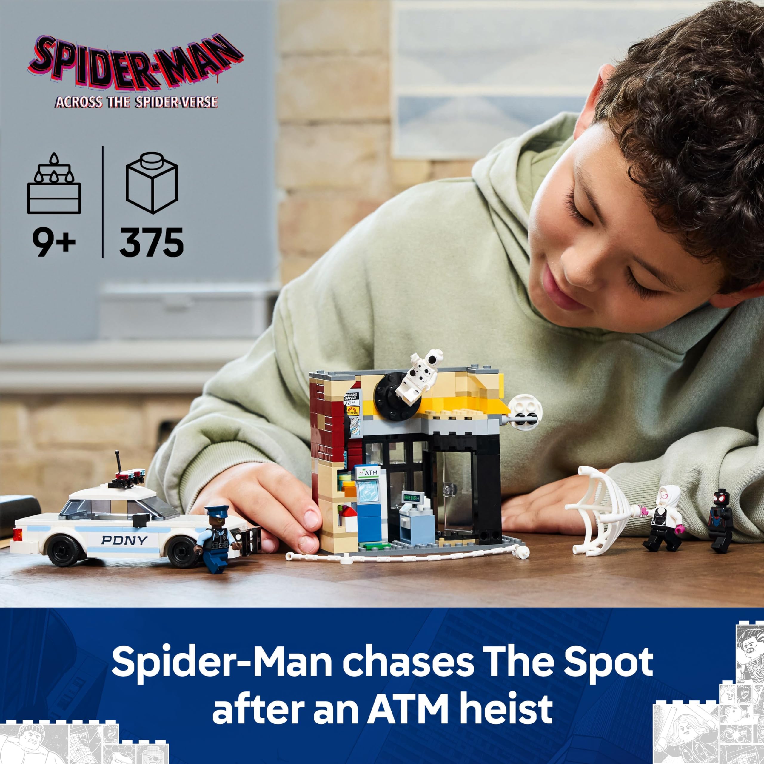 LEGO Marvel Spider-Verse: Miles Morales vs. The Spot Building Set 76311 | Ages 9+