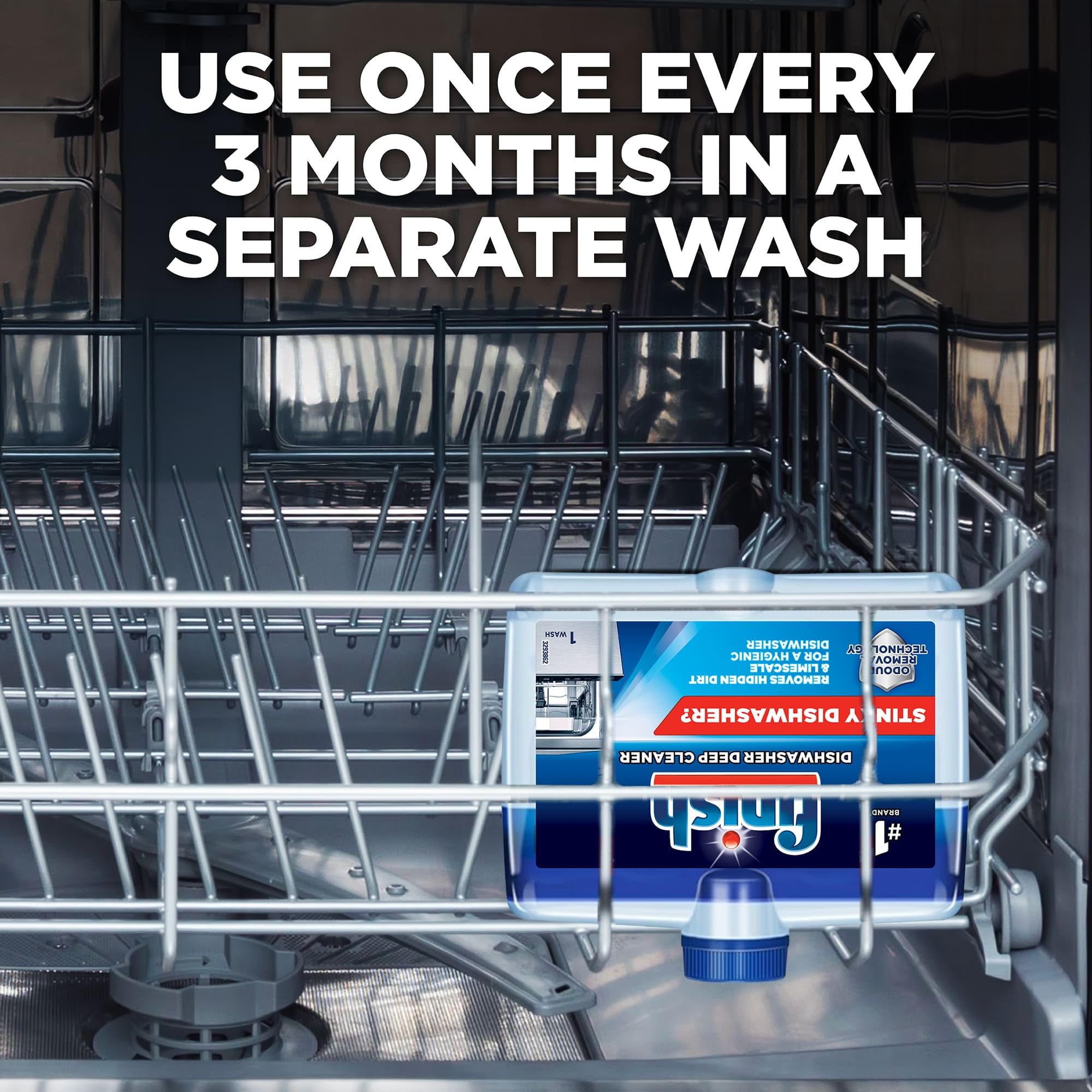 Finish Dishwasher Cleaner - Deep Clean & Odor Neutralizer | 250ml Liquid 8