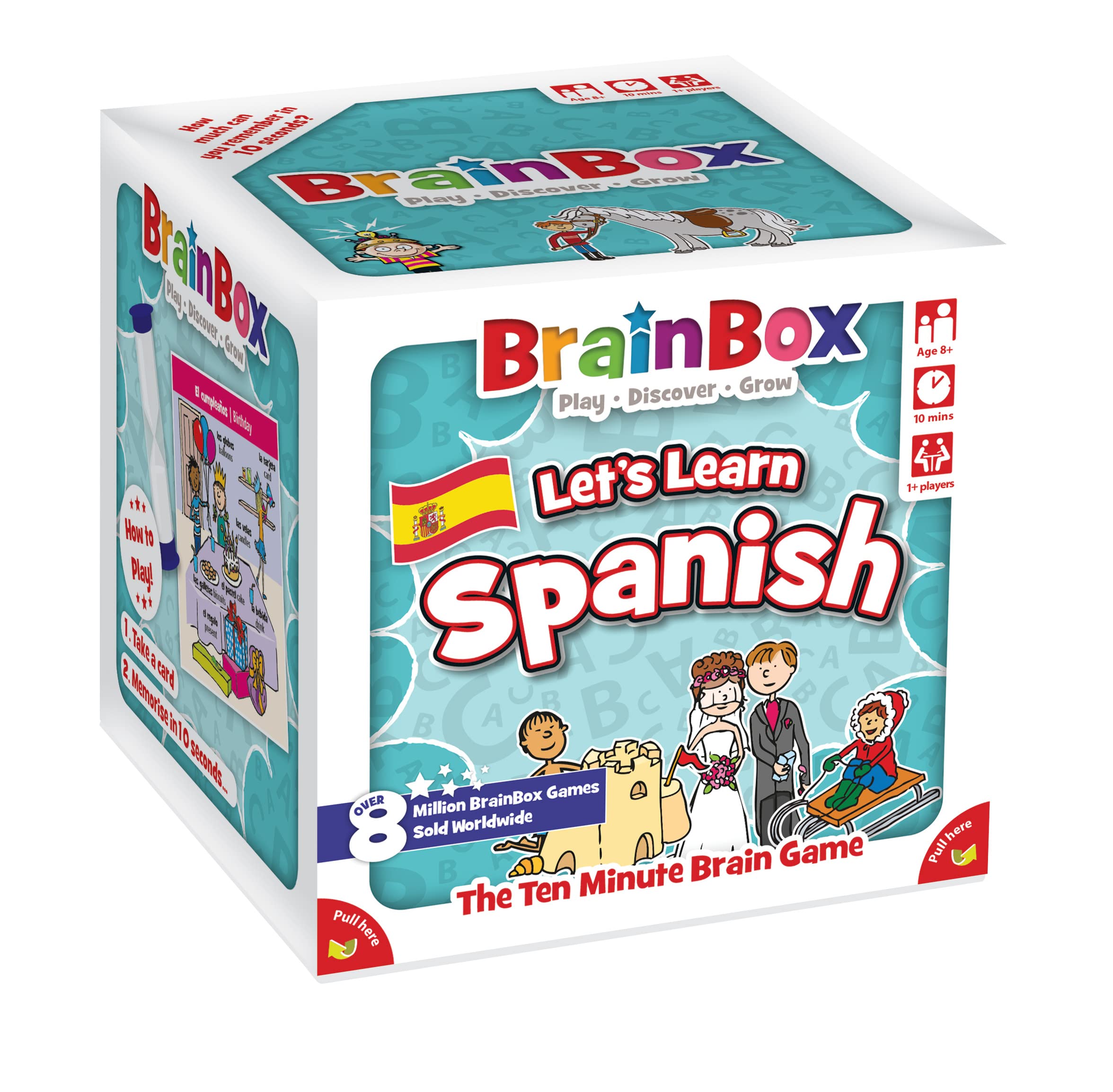 Brainbox Let's Learn Spanish-Kartenspiel für Kinder ab 8 Jahren | 1+ Spieler | 10 Minuten Spielzeit 6