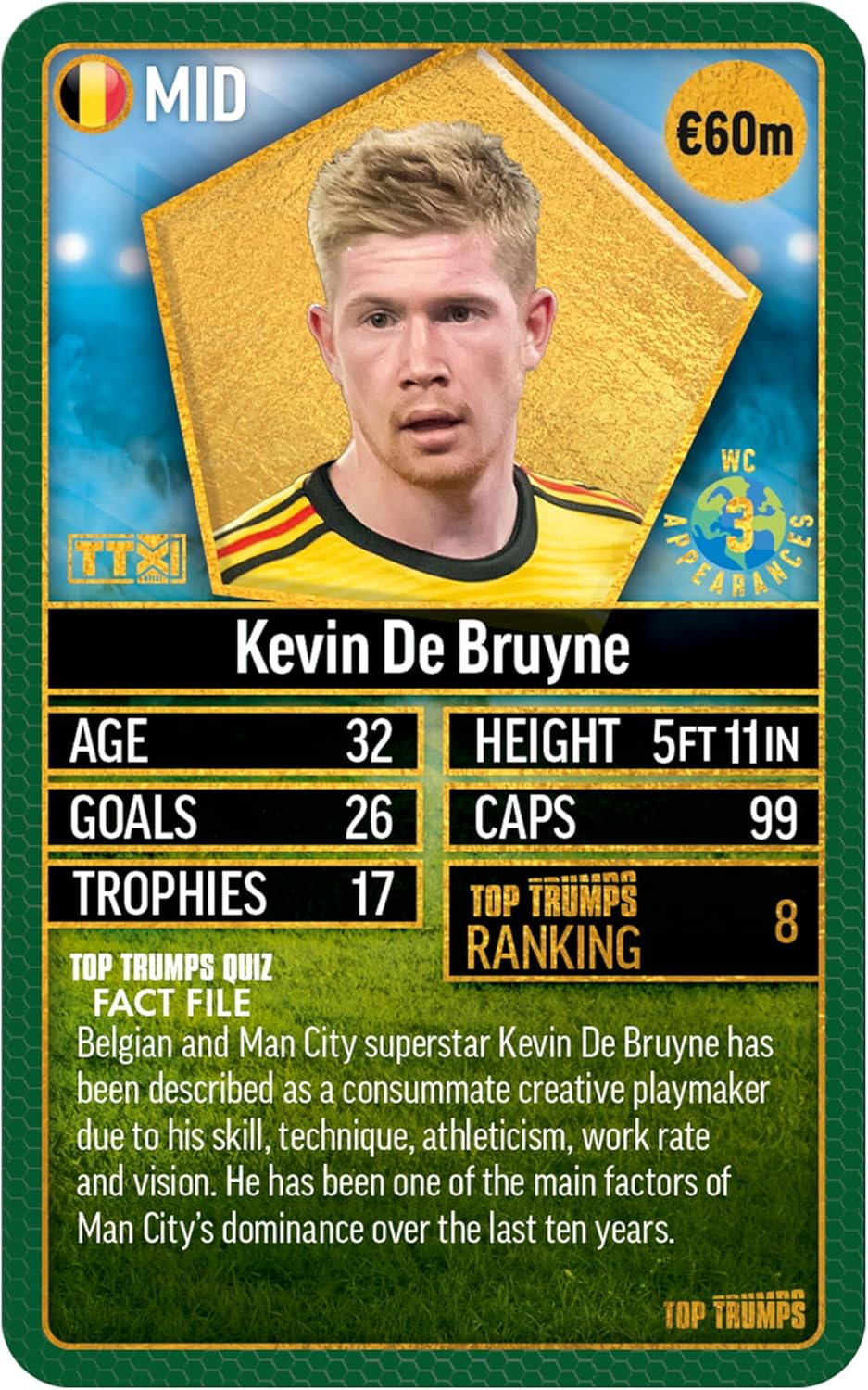 Top Trumps World Football Stars Top 200 Card Game Pack 5 6
