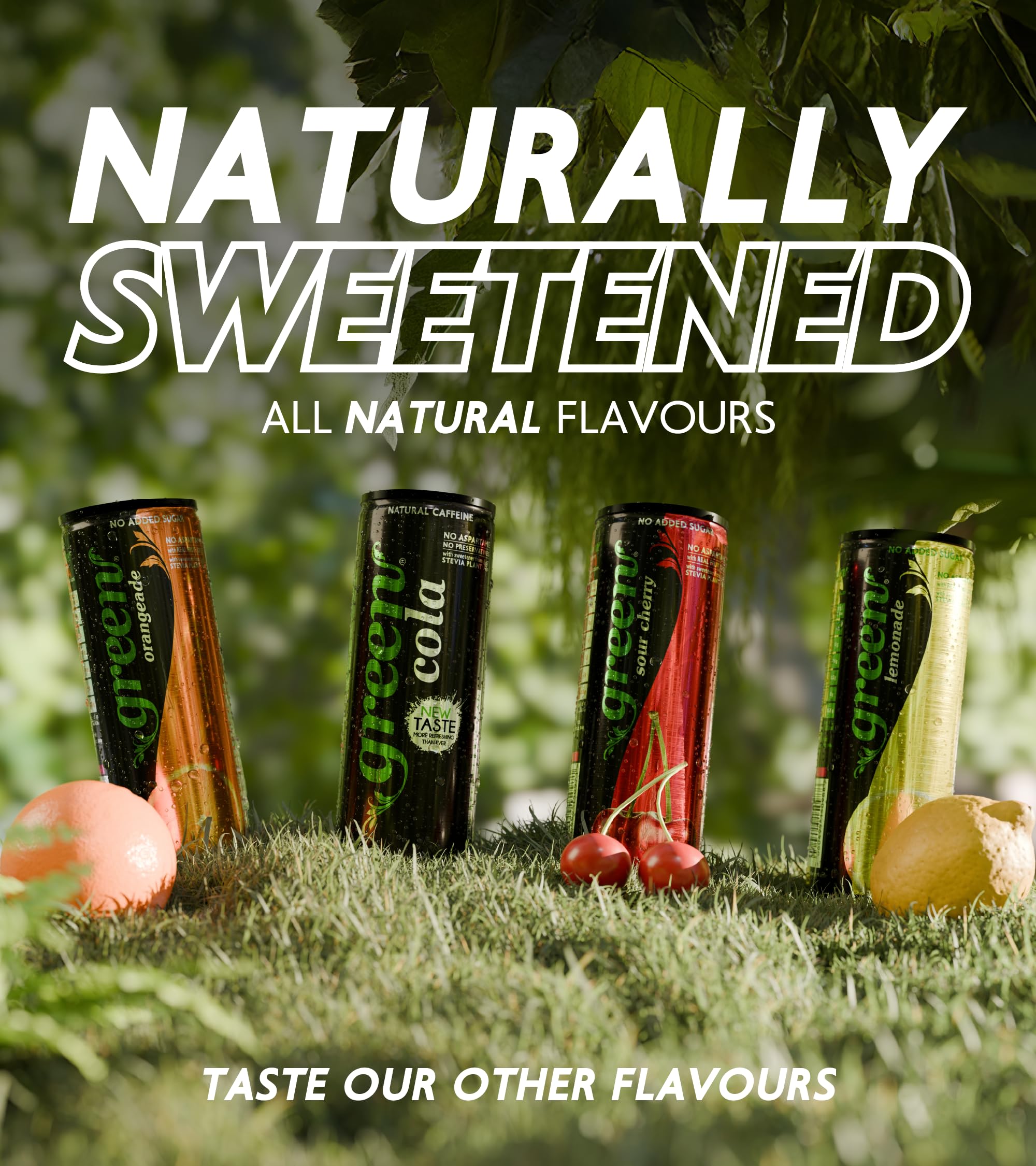 Green Cola - Green Lemonade Sparkling Drink (4 x 330ml) 4