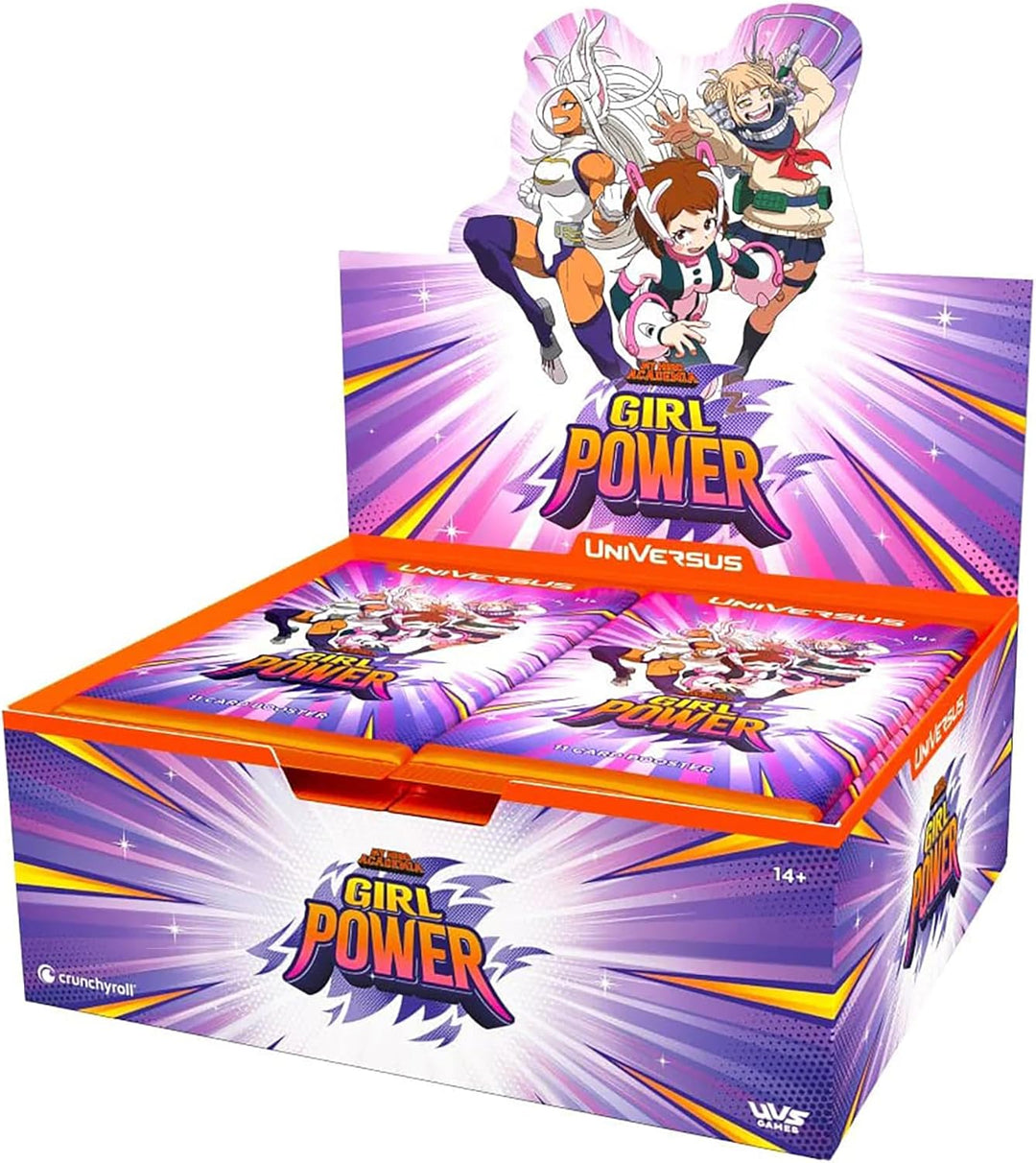 Universus My Hero Academia Trading Cards - Girl Power Booster Display (24 Boosters)