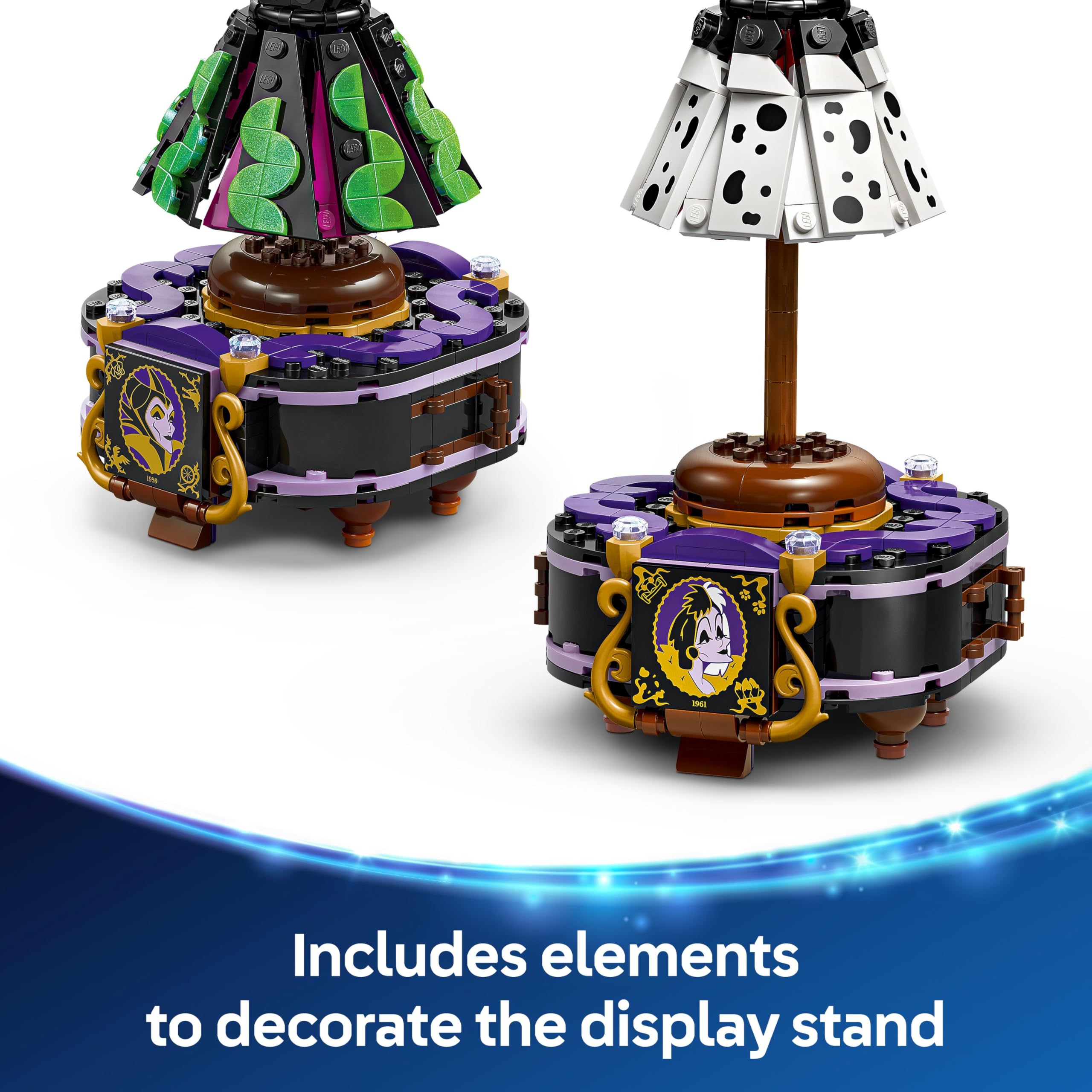 LEGO Disney Maleficent and Cruella De Vil Dresses Building Set - Creative Fashion Toy for 9+ 14