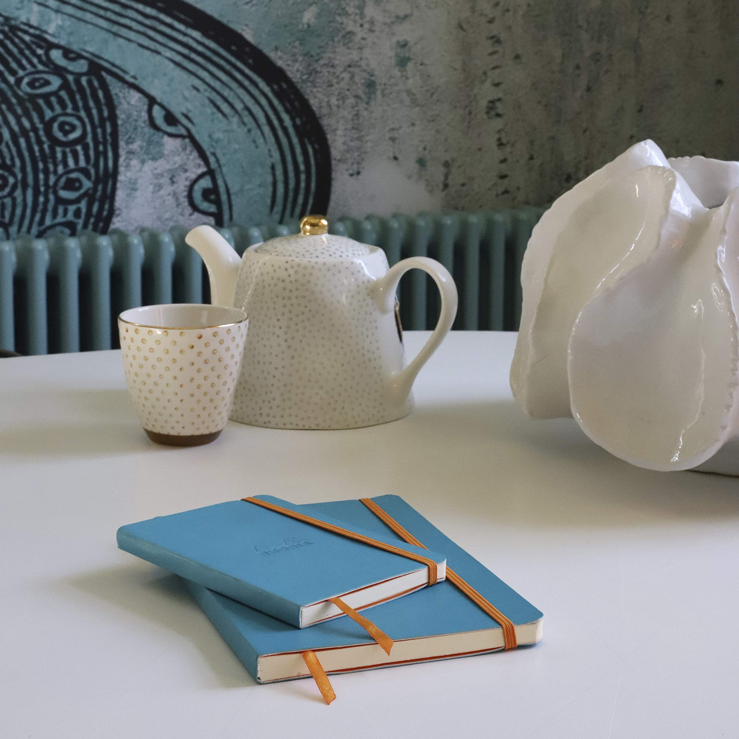 Rhodia Rhodiarama Soft Turquoise A6 Dotted Notebook | 90 g/m² Ivory Paper | 144 Pages 5