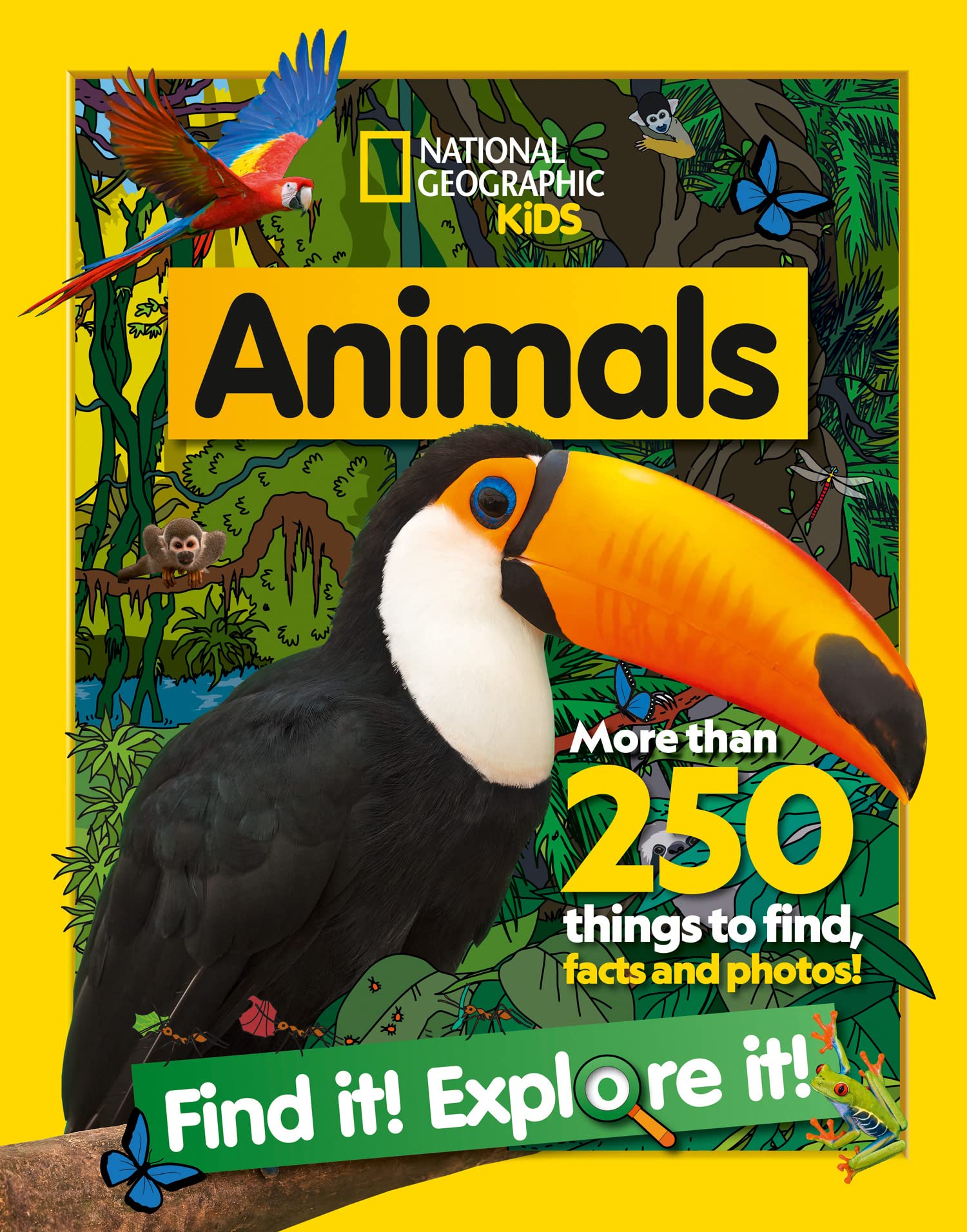 National Geographic Kids Animals Find it! Explore it! Activity Book | Over 250 Things to Find | Ages 4-8 | Paperback