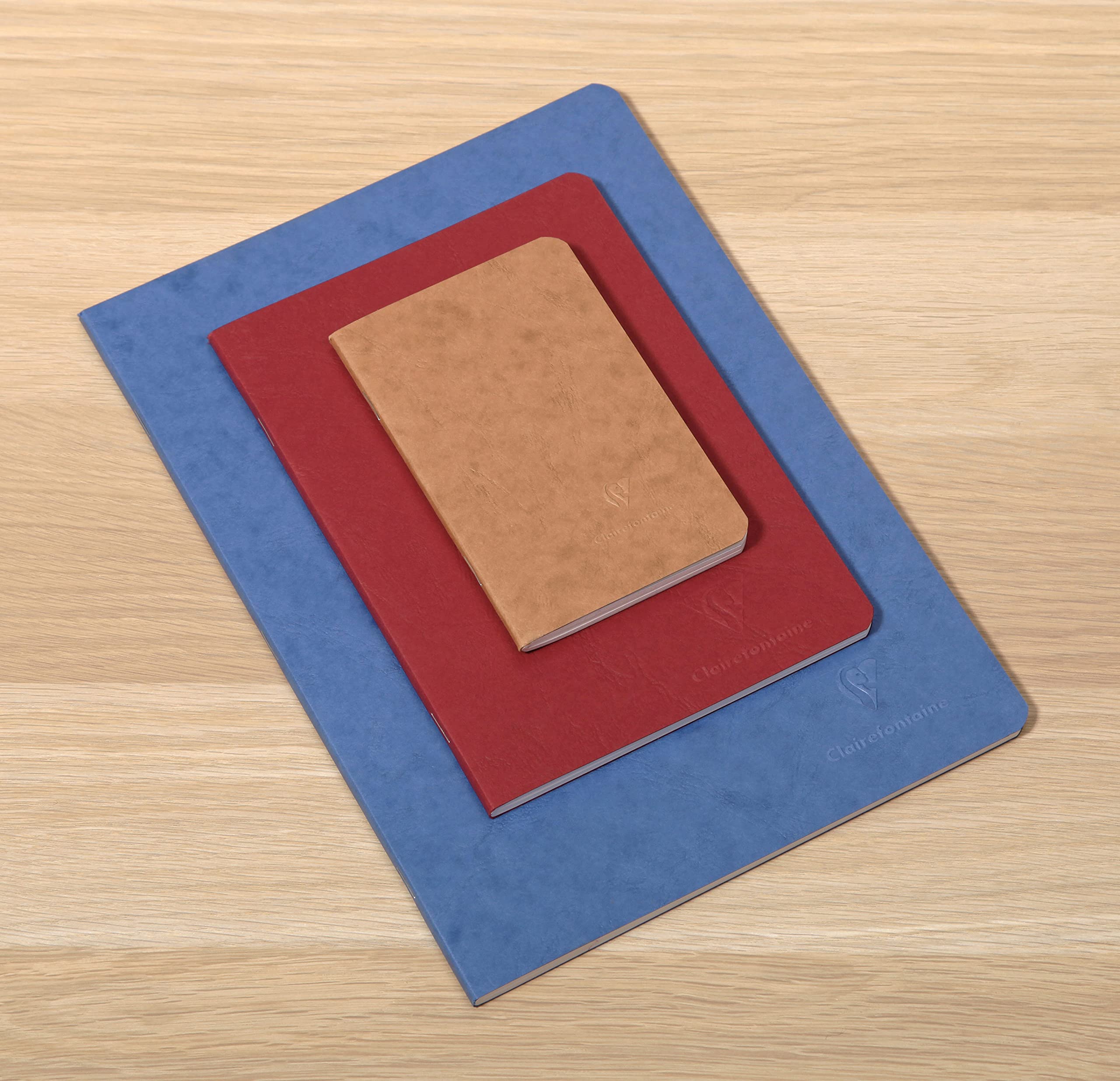 Clairefontaine Age Bag Composition Notebook - A4 Plain | 90 gsm Velvety Paper | Black Hard Cover 4