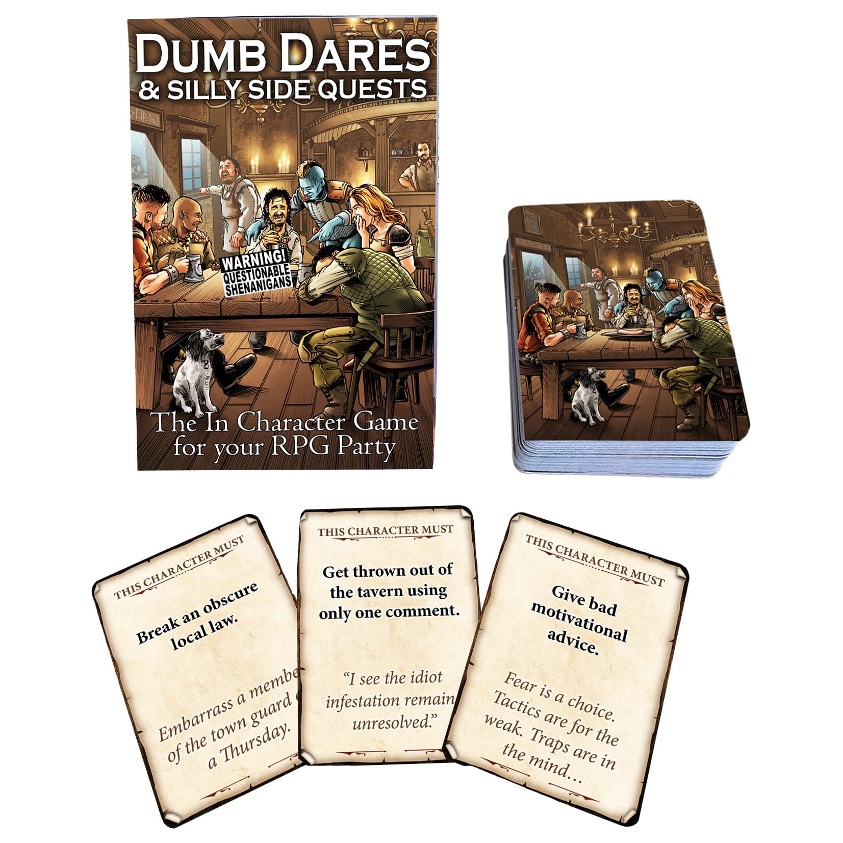 Loke Battlemats Dumb Dares & Silly Side Quests Card Game 8