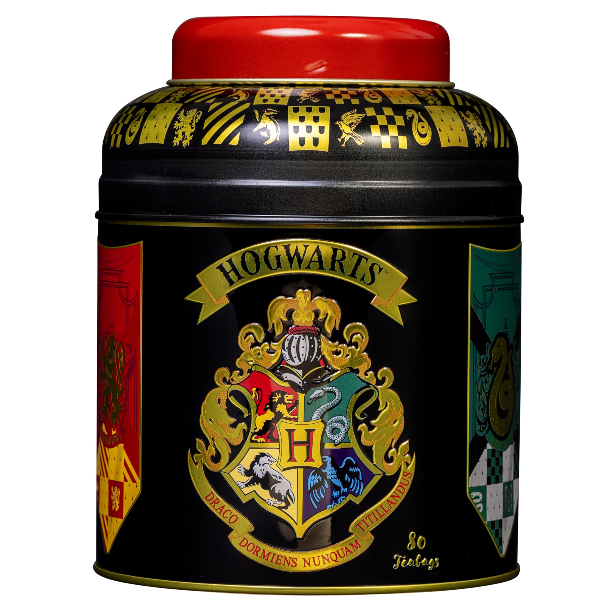 New English Teas Harry Potter Hogwarts House Crest Tea Caddy with 80 English Breakfast Teabags