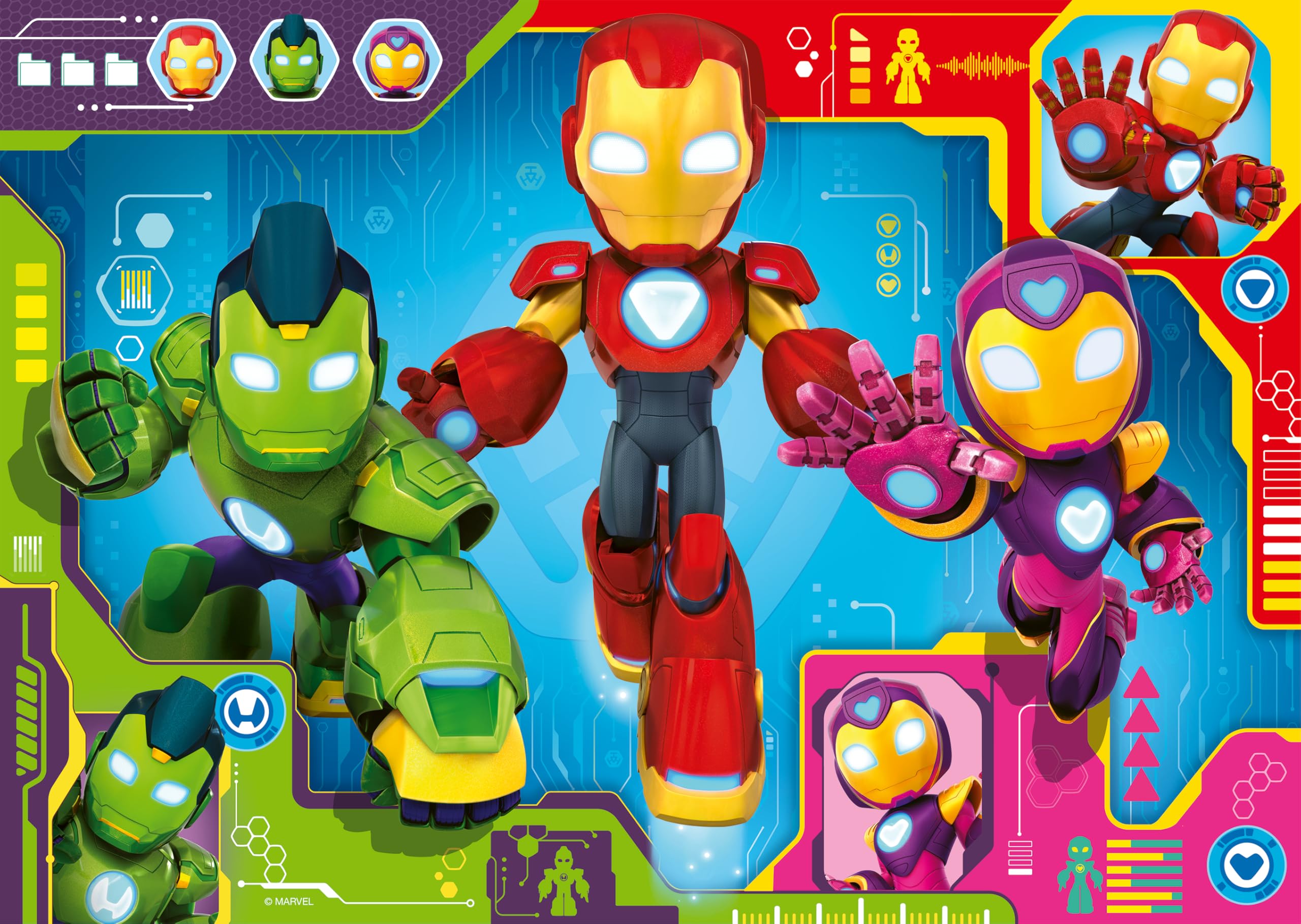Ravensburger Iron Man & His Awesome Friends 24-Piece Giant Floor Puzzle - Ages 3+ 2