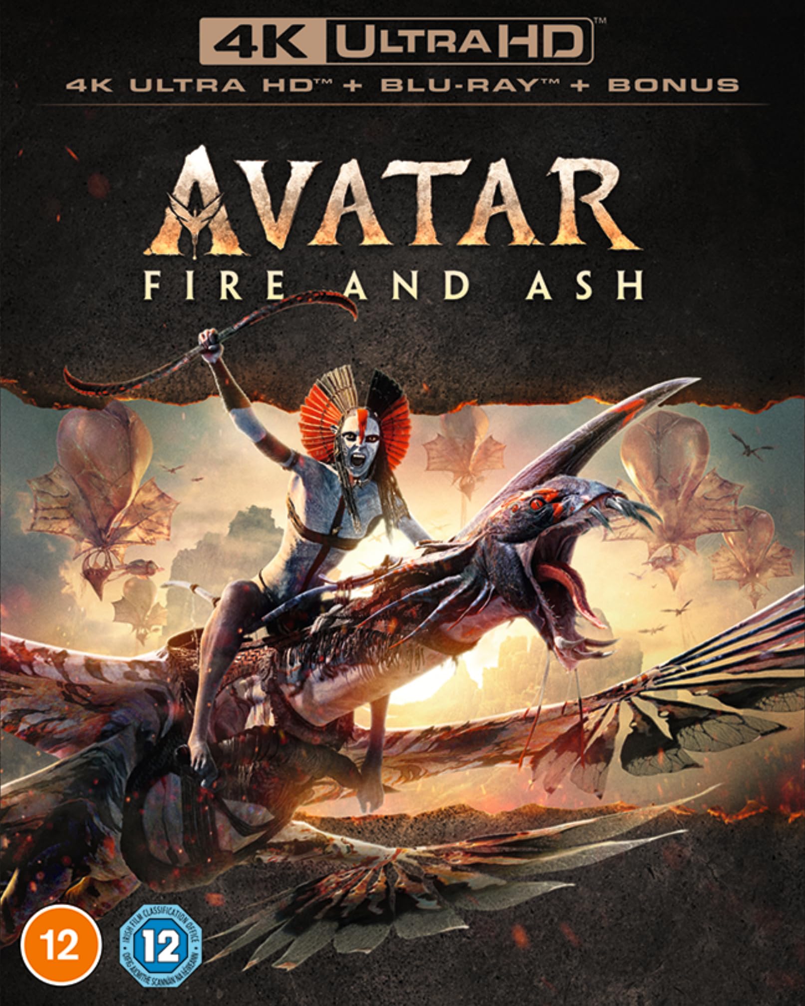 Avatar: Fire and Ash 4K Ultra HD + Blu-ray + Blu-ray Bonus disc [Region Fre 1